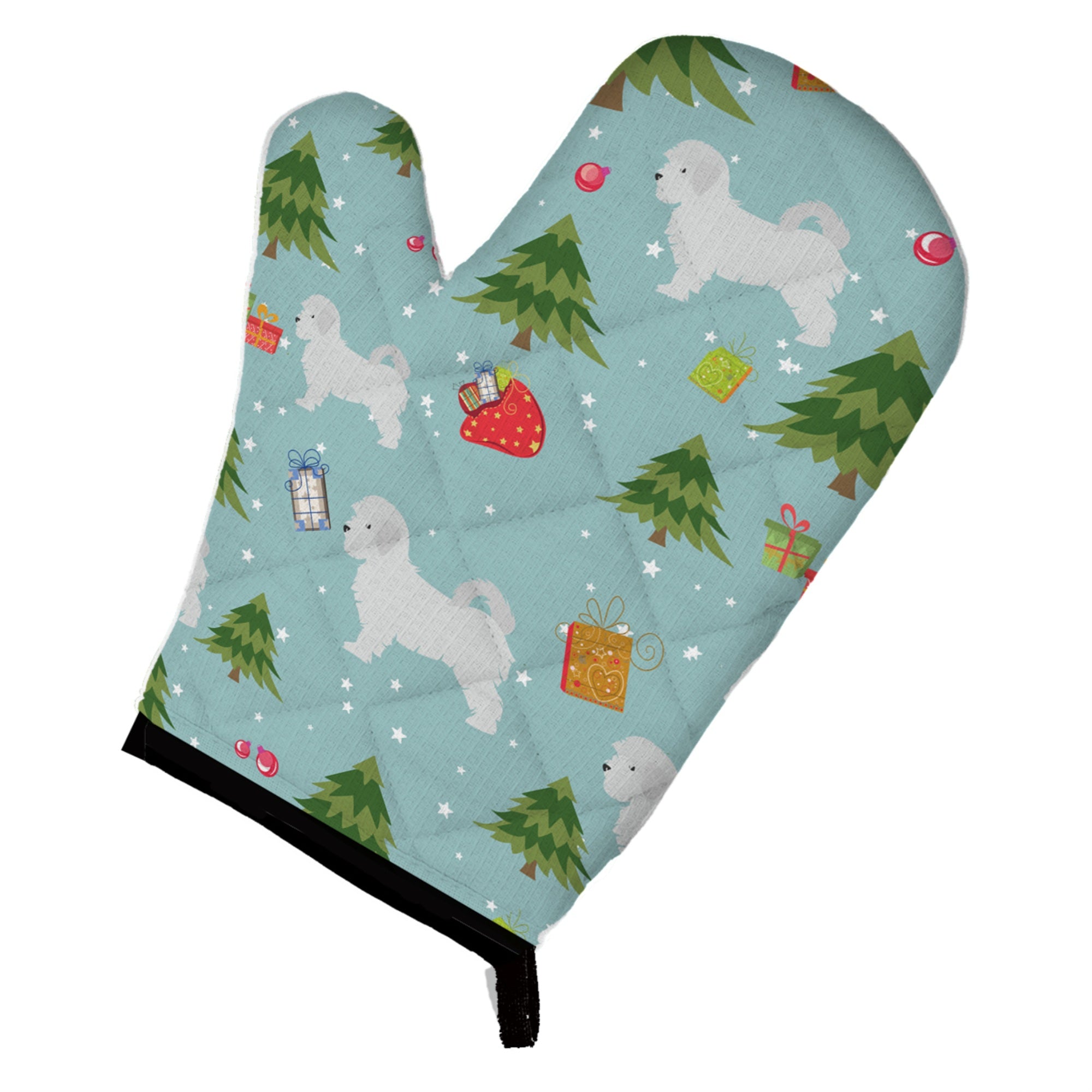 Caroline'S Treasures Bb4860Ovmt Christmas Maltese Oven Mitt, 12 By 8.5, Multicolor