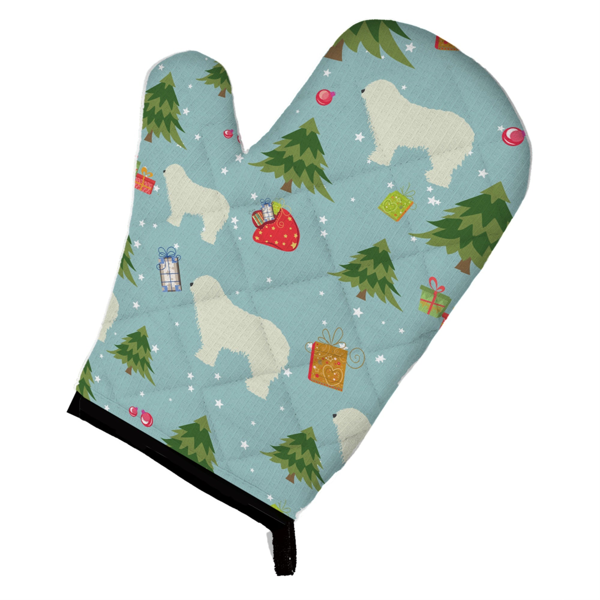 Caroline'S Treasures Bb4879Ovmt Christmas Komondor Oven Mitt, 12 By 8.5, Multicolor