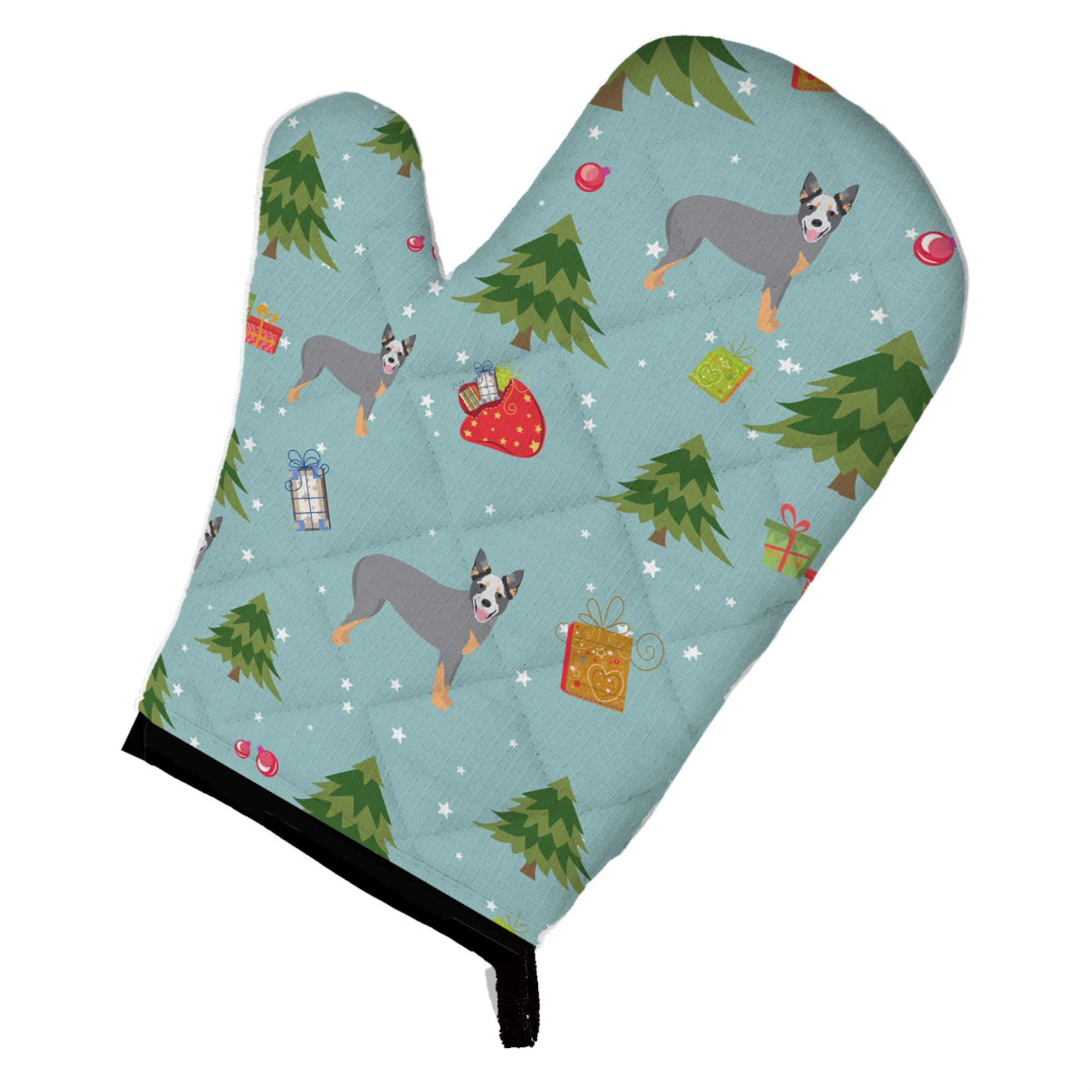 Caroline'S Treasures Bb4906Ovmt Christmas Australian Cattle Dog Oven Mitt, 12 By 8.5, Multicolor