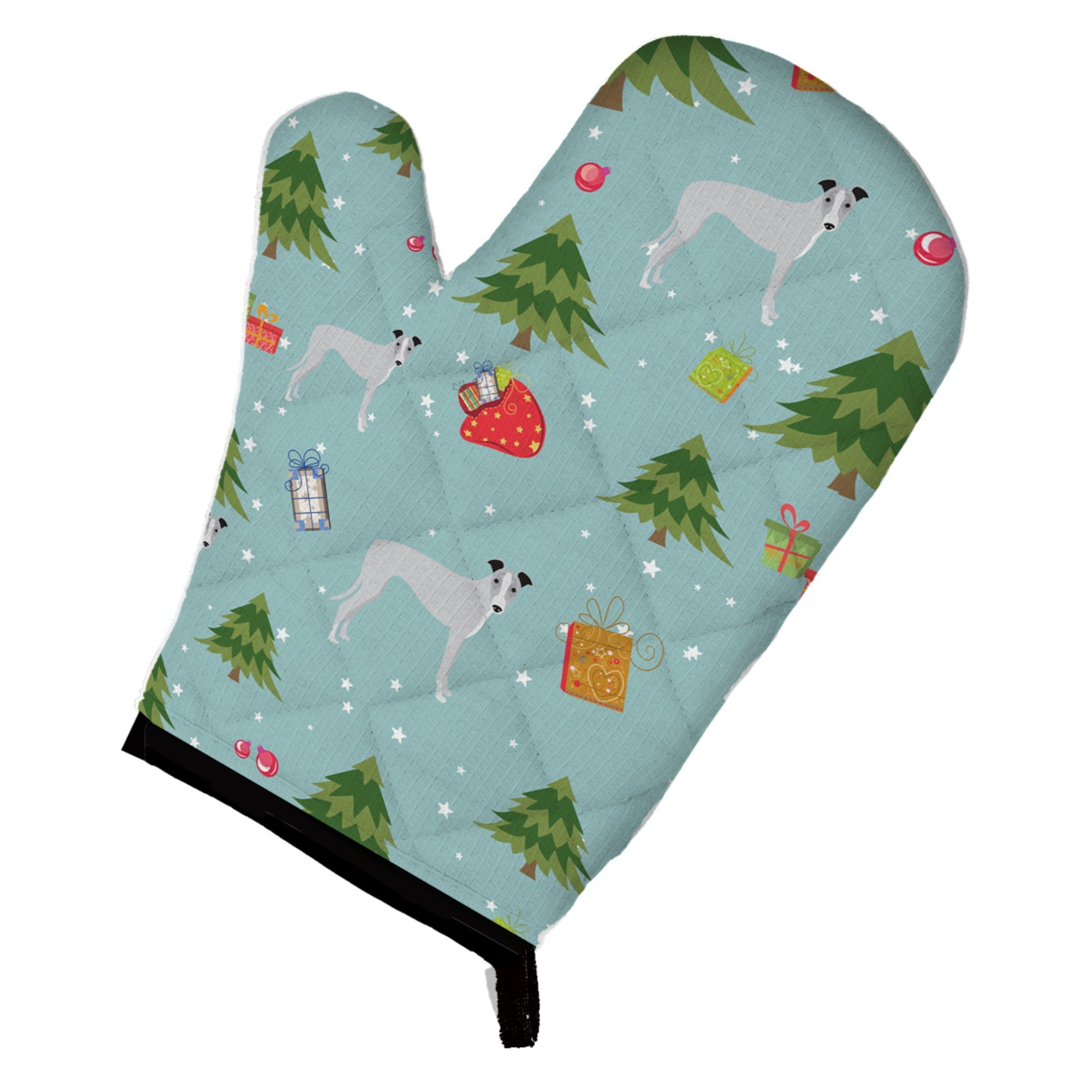 Caroline'S Treasures Bb4989Ovmt Christmas Whippet Oven Mitt, 12 By 8.5, Multicolor