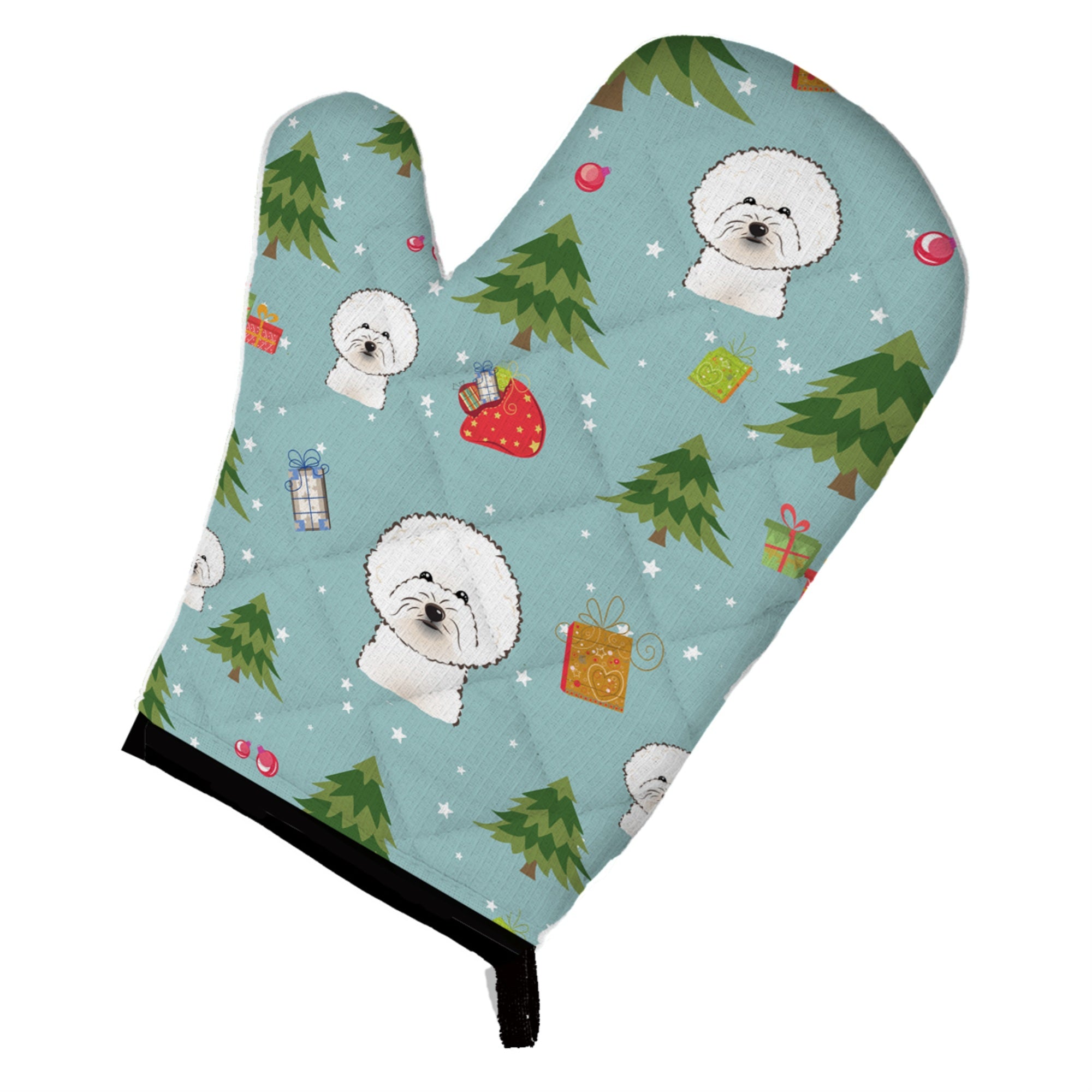 Caroline'S Treasures Bb5006Ovmt Christmas Bichon Frise Oven Mitt, 12 By 8.5, Multicolor