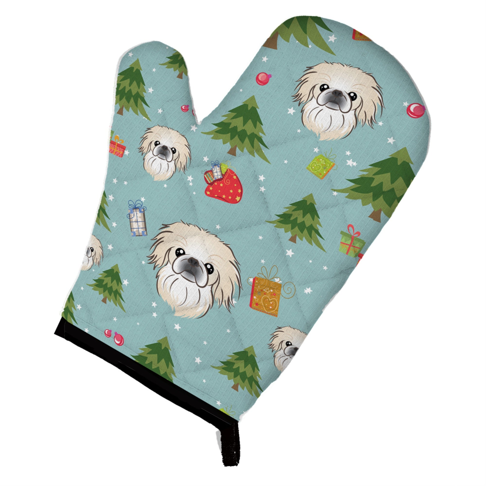 Caroline'S Treasures Bb5010Ovmt Christmas Pekingese Oven Mitt, 12 By 8.5, Multicolor
