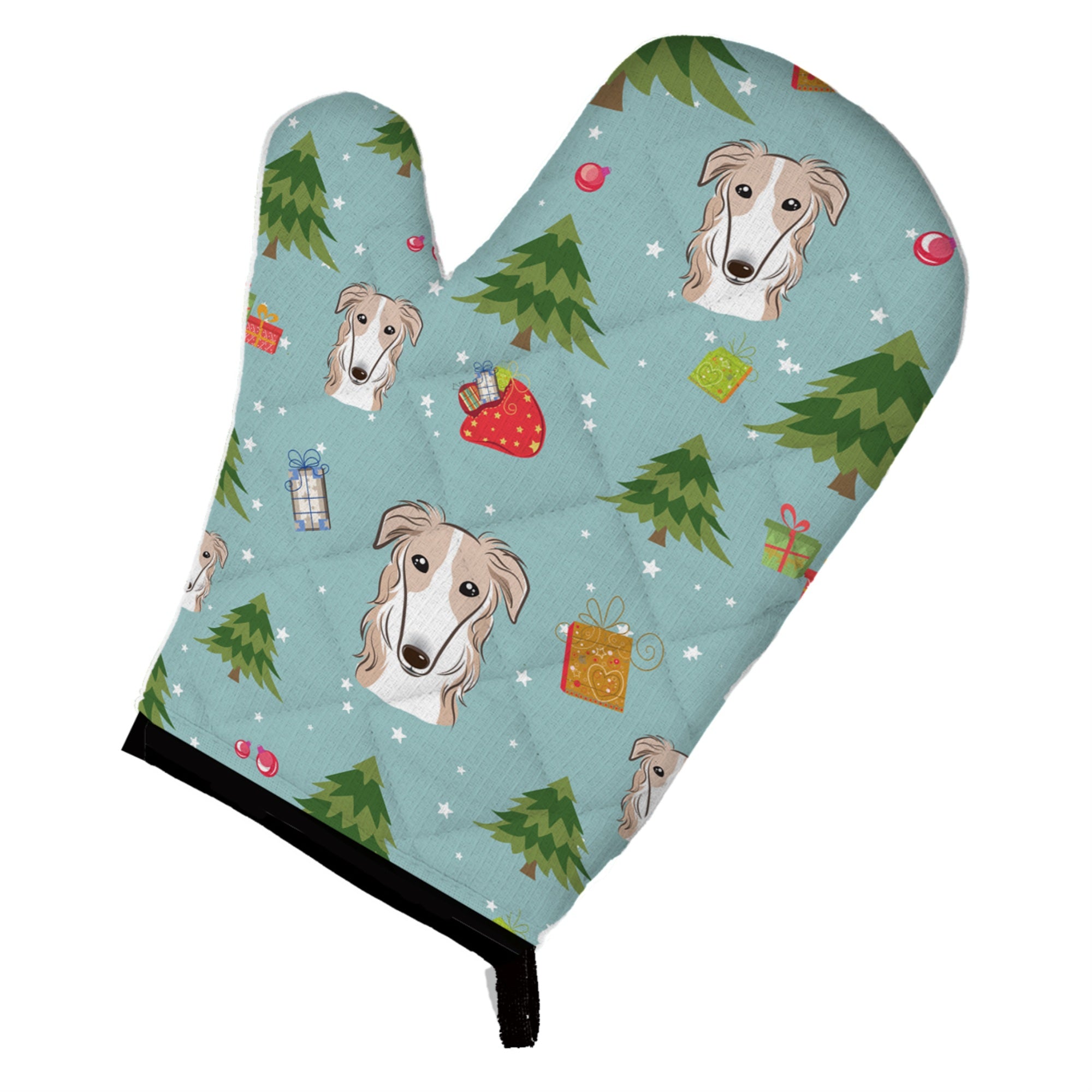 Caroline'S Treasures Bb5017Ovmt Christmas Borzoi Oven Mitt, 12 By 8.5, Multicolor