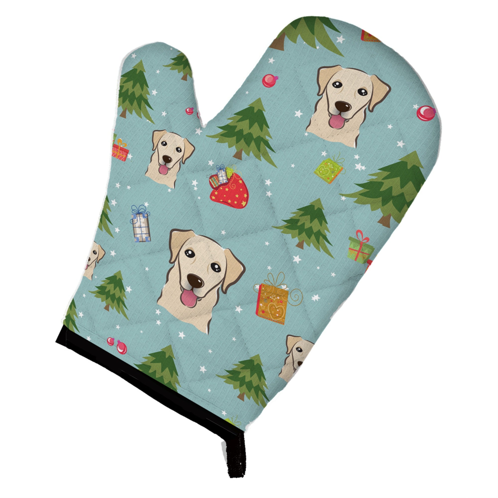 Caroline'S Treasures Bb5041Ovmt Christmas Golden Retriever Oven Mitt, 12 By 8.5, Multicolor