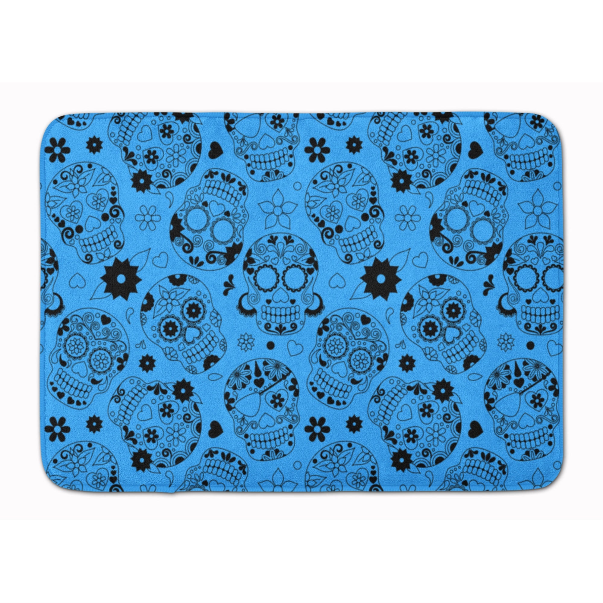 Caroline'S Treasures Day Of The Dead Red Floor Mat, 19 X 27, Multicolor
