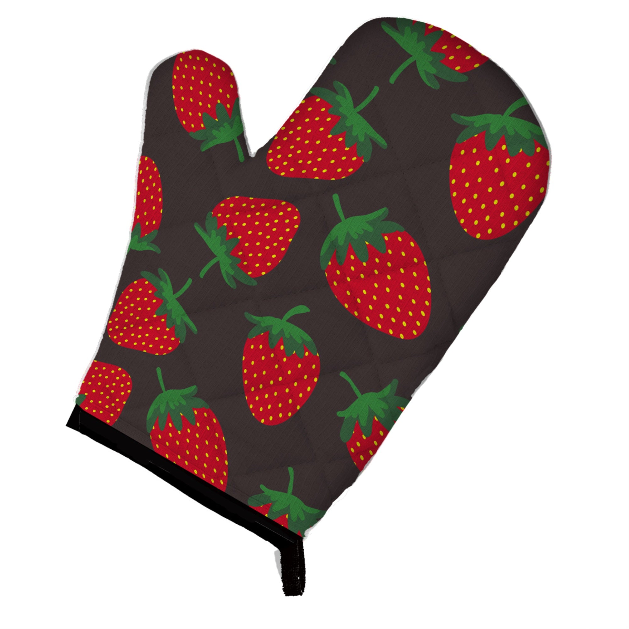 Caroline'S Treasures Strawberries On Gray Oven Mitt, Multicolor, 12 X 8.5