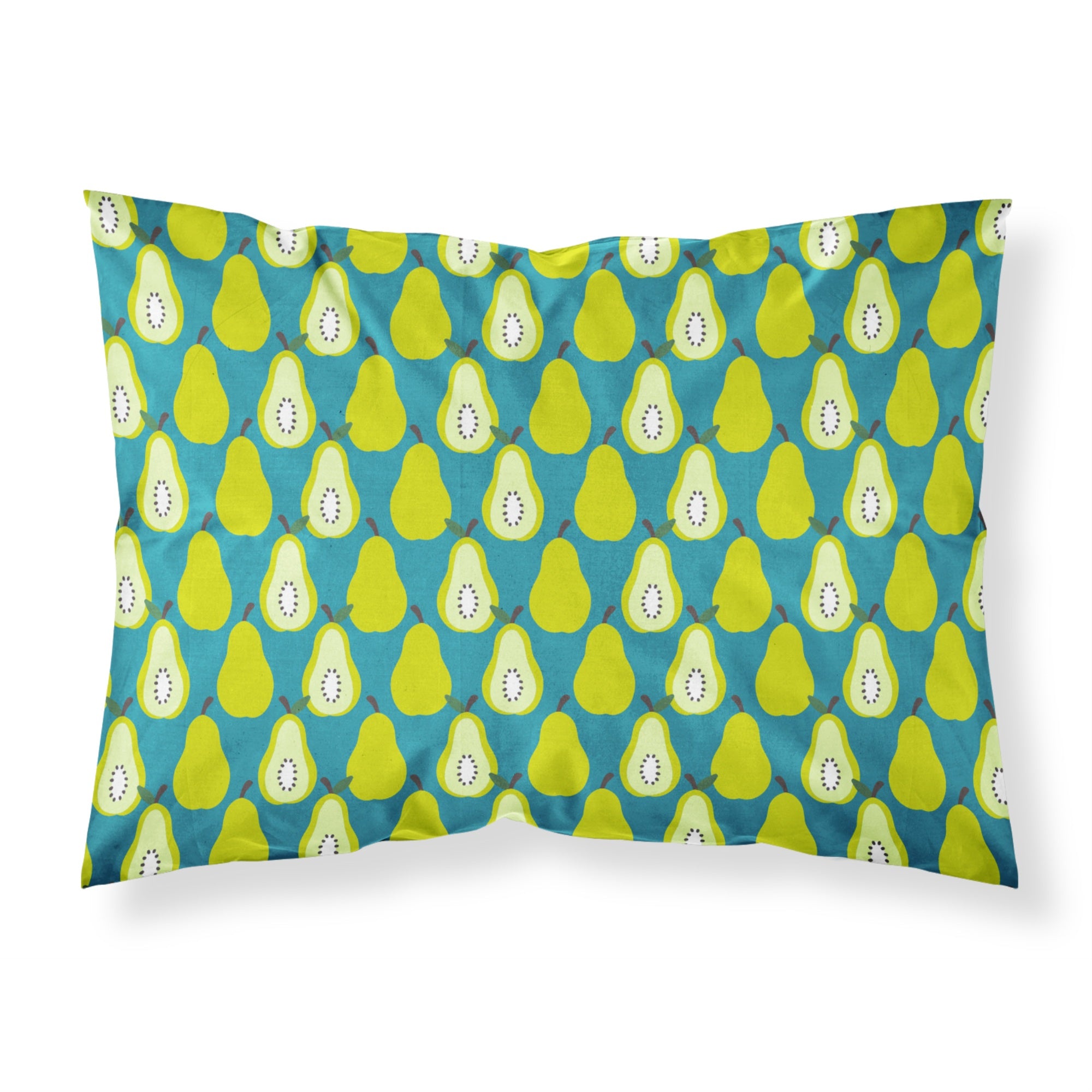 Caroline'S Treasures Pears On Green Pillowcase, Standard, Multicolor
