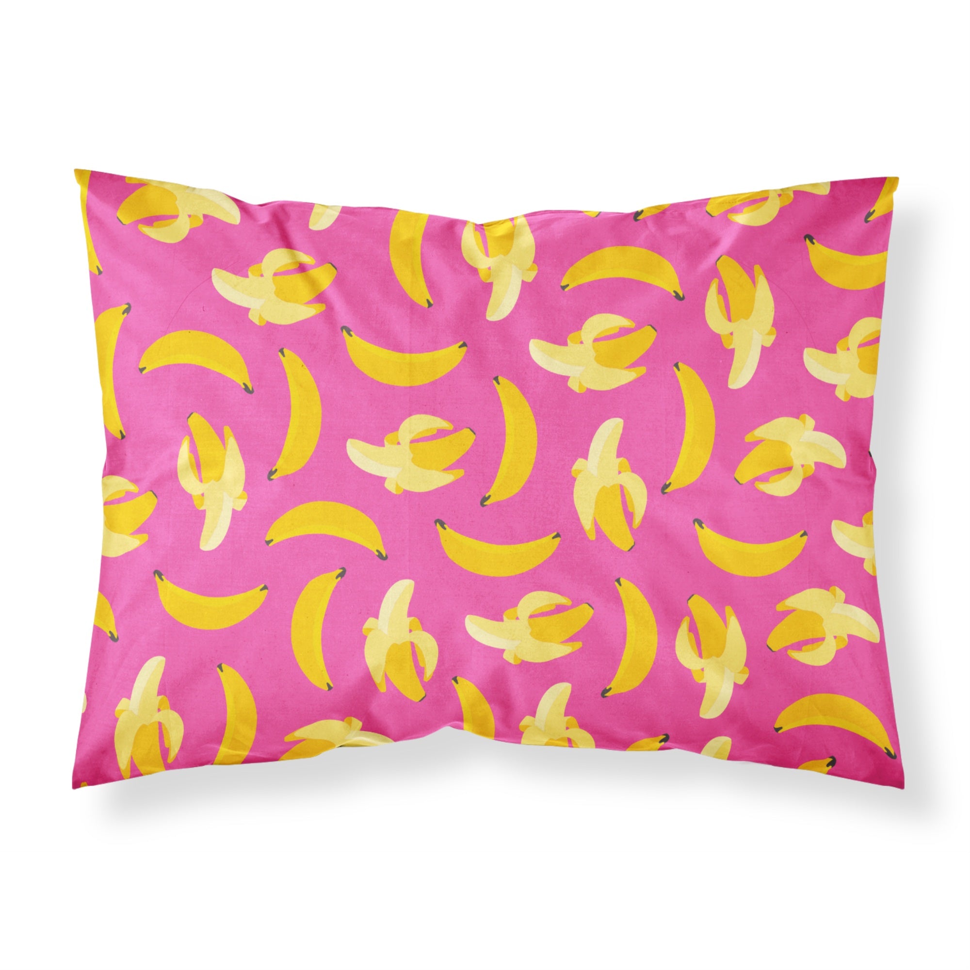 Caroline'S Treasures Bananas On Pink Pillowcase, Standard, Multicolor