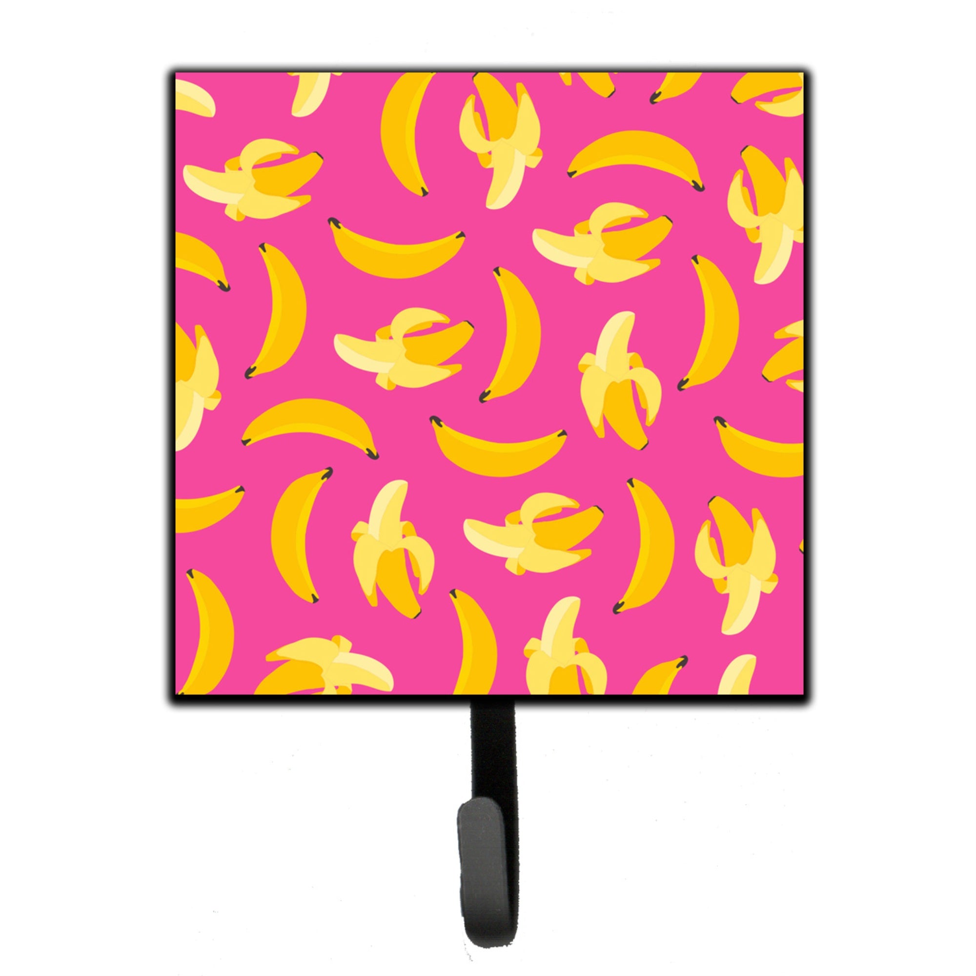 Caroline'S Treasures Bananas On Pink Wall Hook, Small, Multicolor