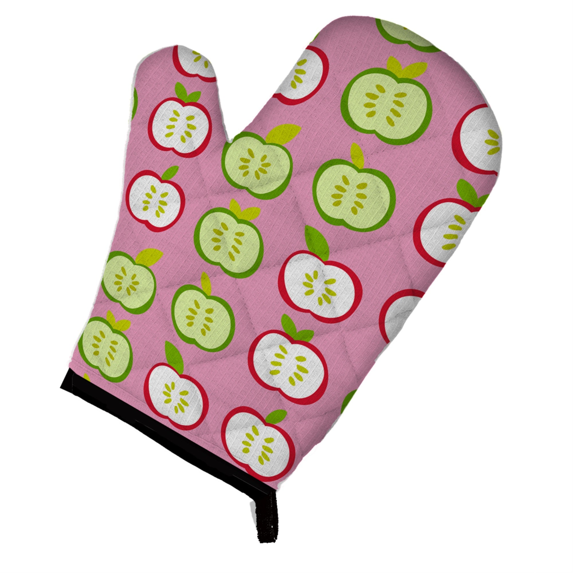 Caroline'S Treasures Apples On Pink Oven Mitt, Multicolor, 12 X 8.5