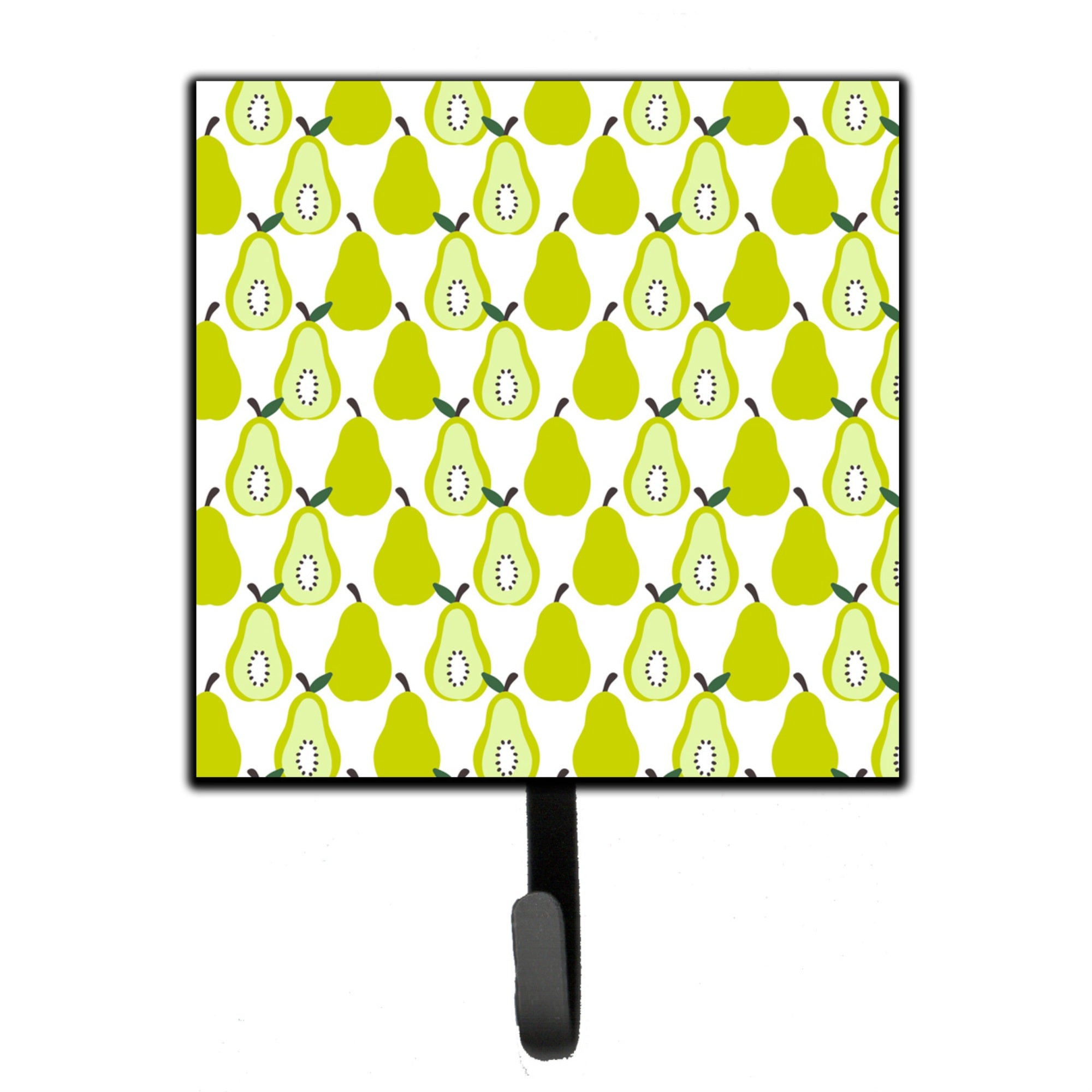 Caroline'S Treasures Pears On White Wall Hook, Small, Multicolor