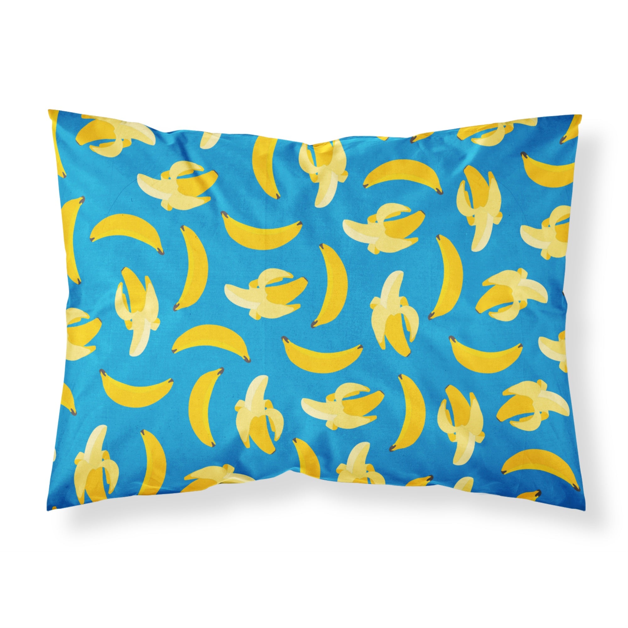 Caroline'S Treasures Bananas On Blue Pillowcase, Standard, Multicolor