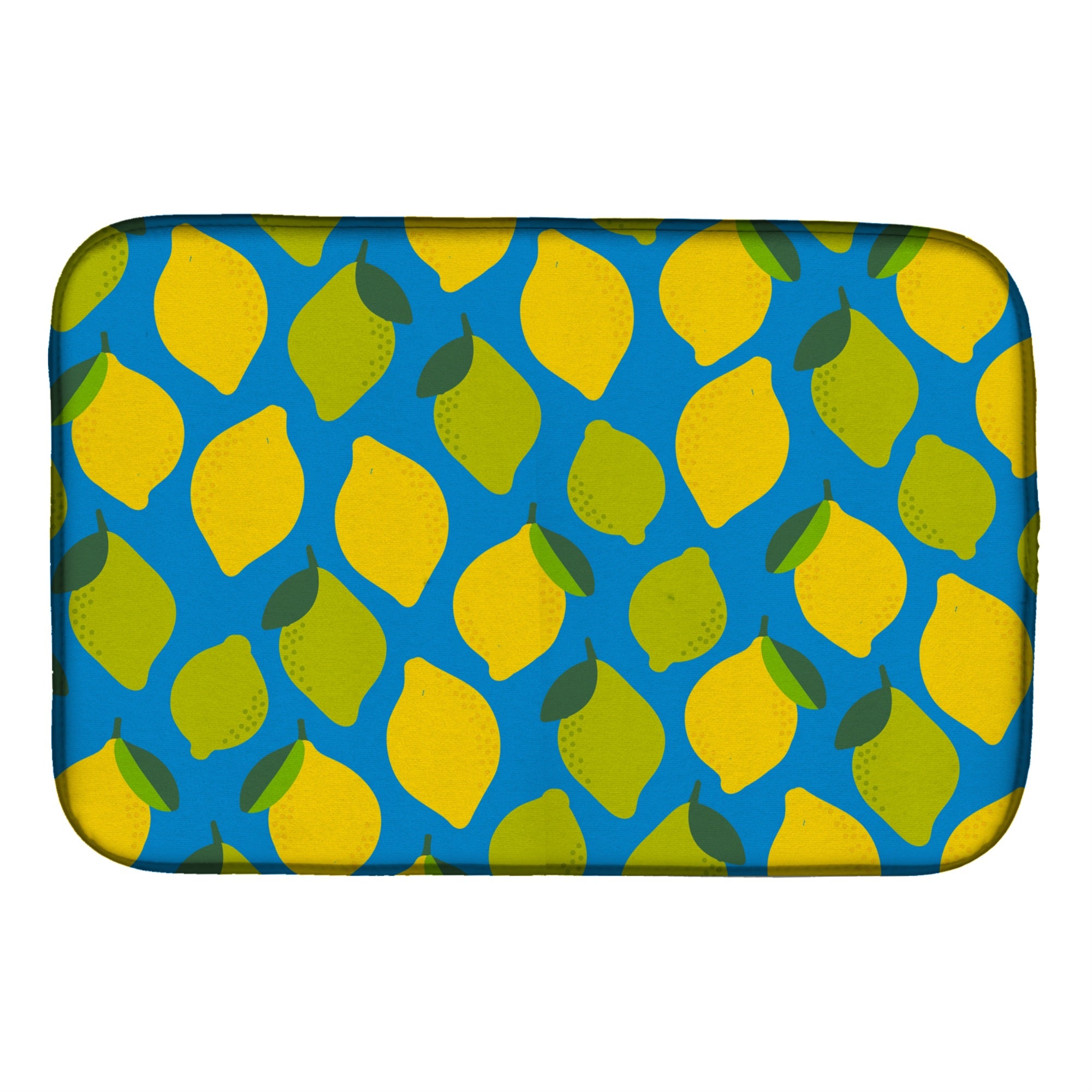 Caroline'S Treasures Lemons And Limes Dish Drying Mat, 14 X 21, Multicolor