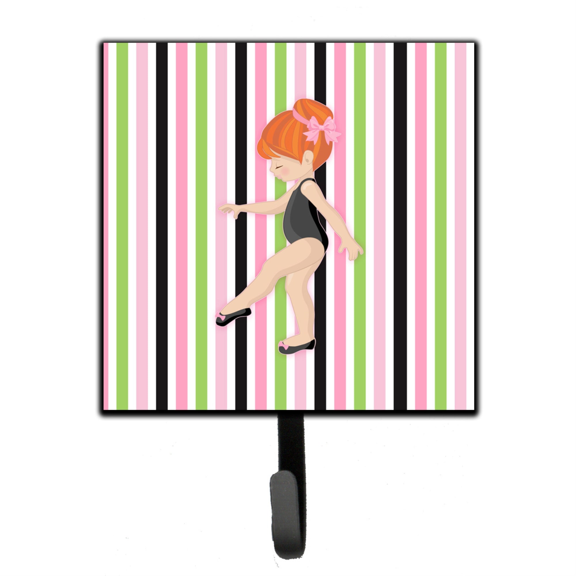 Caroline'S Treasures Ballerina Red Head Point Wall Hook, Small, Multicolor