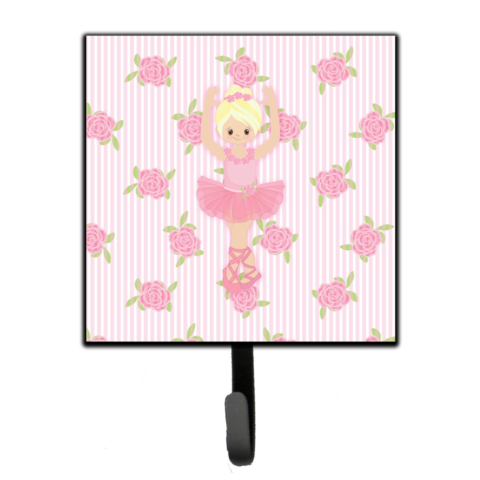 Caroline'S Treasures Ballerina Blonde Front Pose Wall Hook, Small, Multicolor