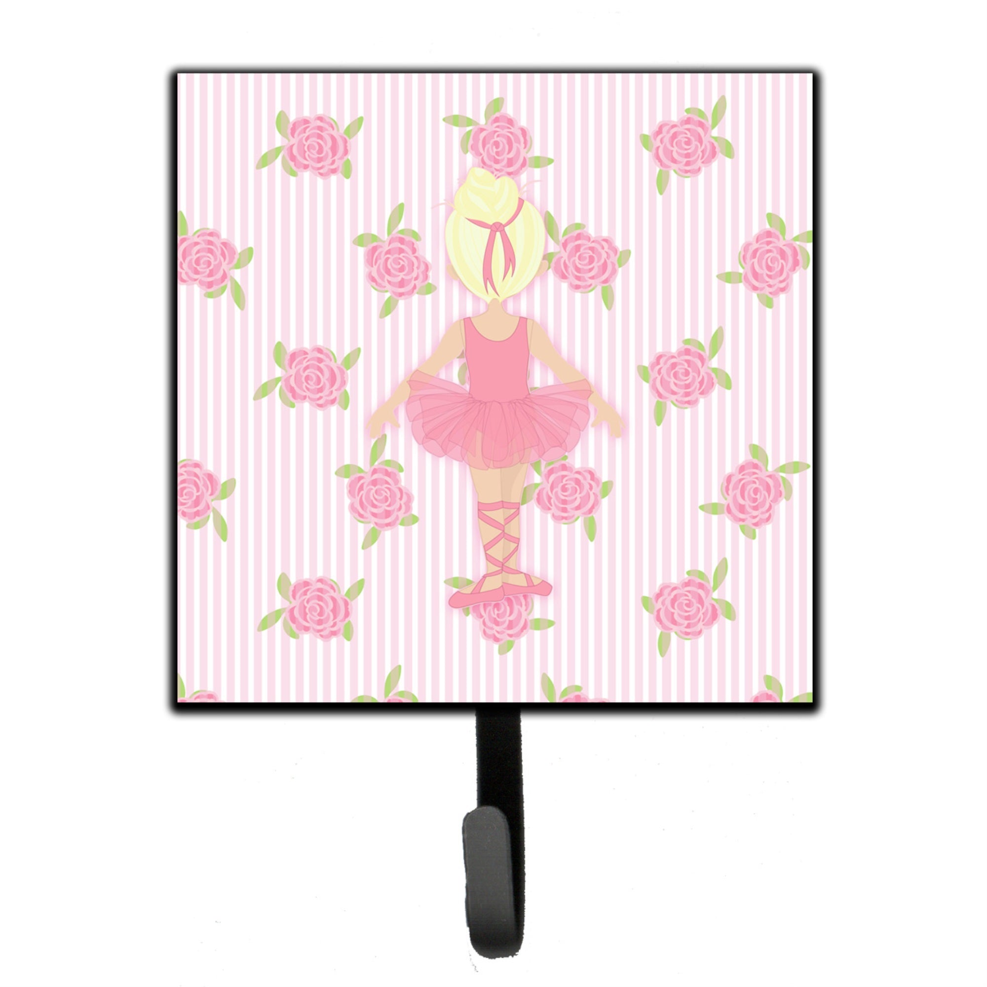 Caroline'S Treasures Ballerina Blonde Back Pose Wall Hook, Small, Multicolor