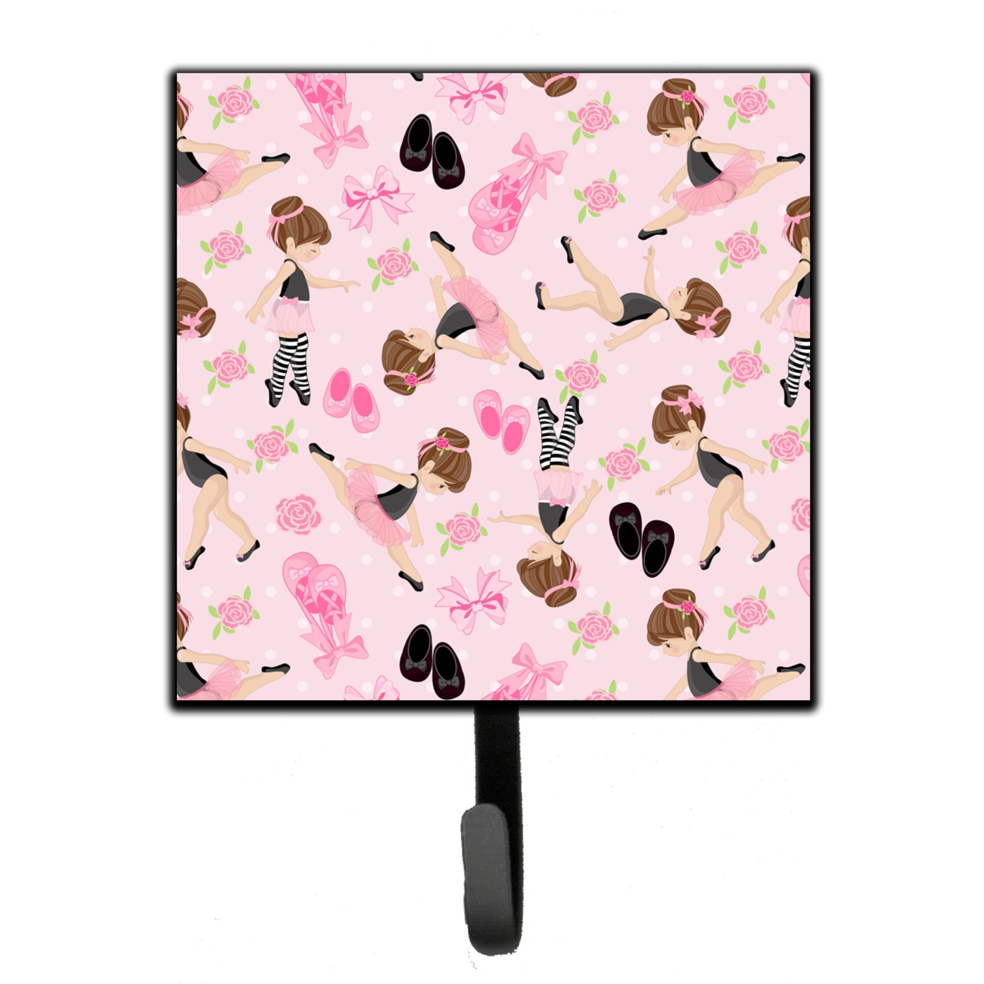 Caroline'S Treasures Ballerinas And Roses Wall Hook, Small, Multicolor