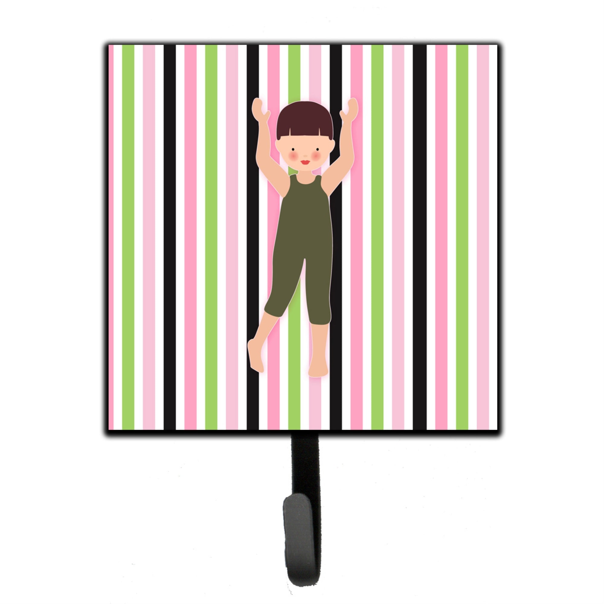 Caroline'S Treasures Dancer Arms Up Bikatard Wall Hook, Small, Multicolor