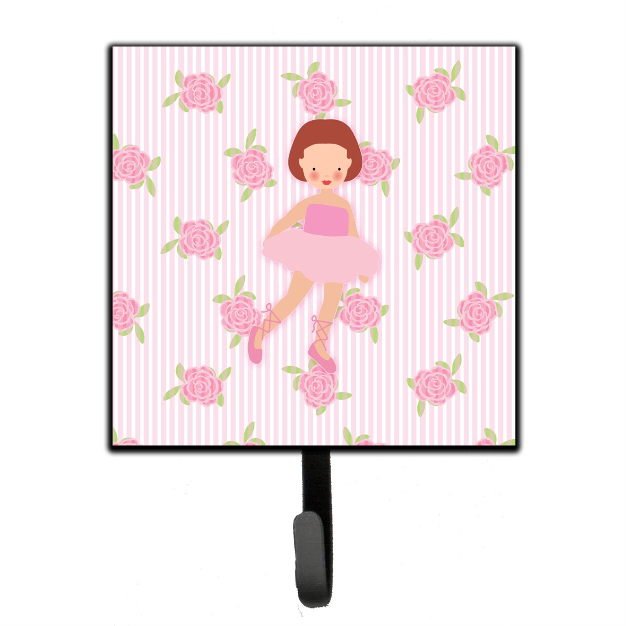 Caroline'S Treasures Ballerina Red Short Hair Wall Hook, Small, Multicolor