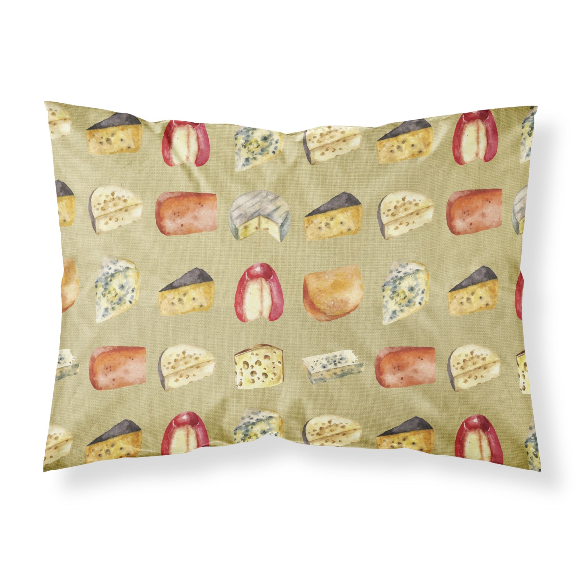 Caroline'S Treasures Cheeses Pillowcase, Standard, Multicolor