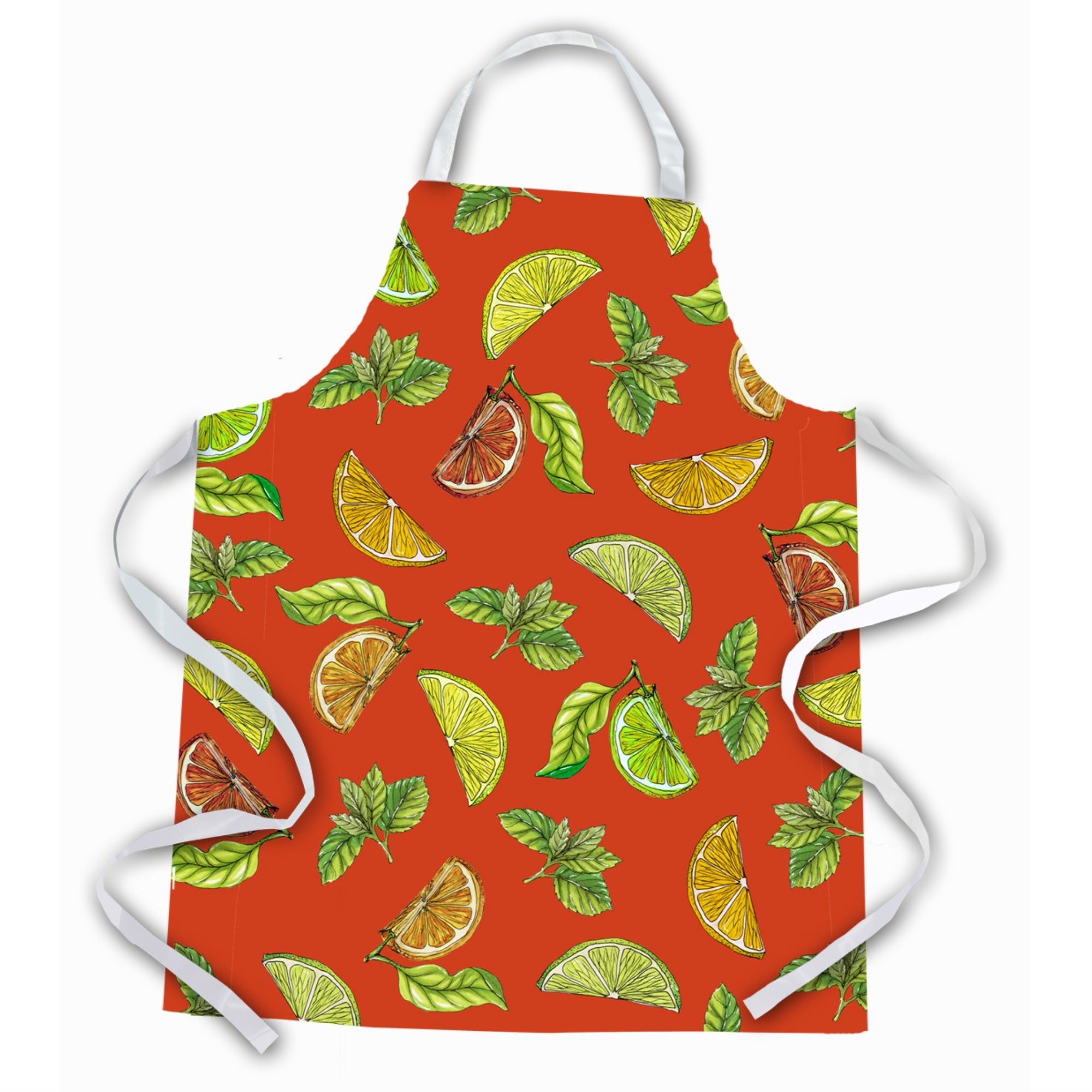 Caroline'S Treasures Lemons, Limes & Oranges Apron, Large, Multicolor