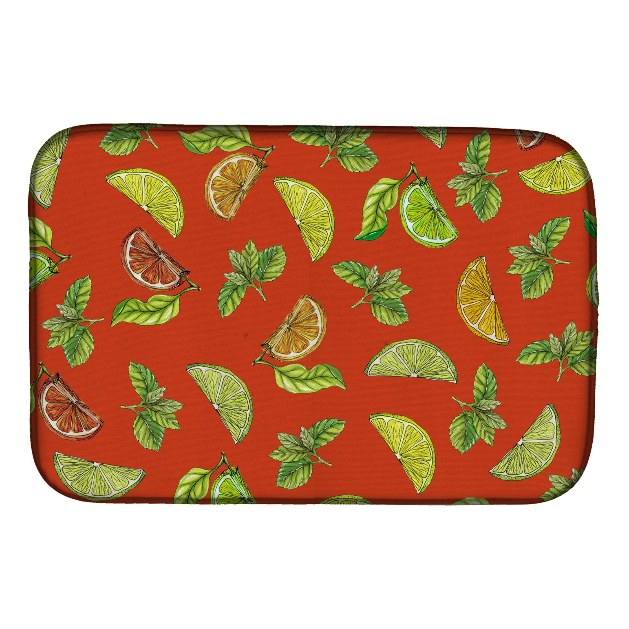 Caroline'S Treasures Lemons Dish Drying Mat, 14 X 21