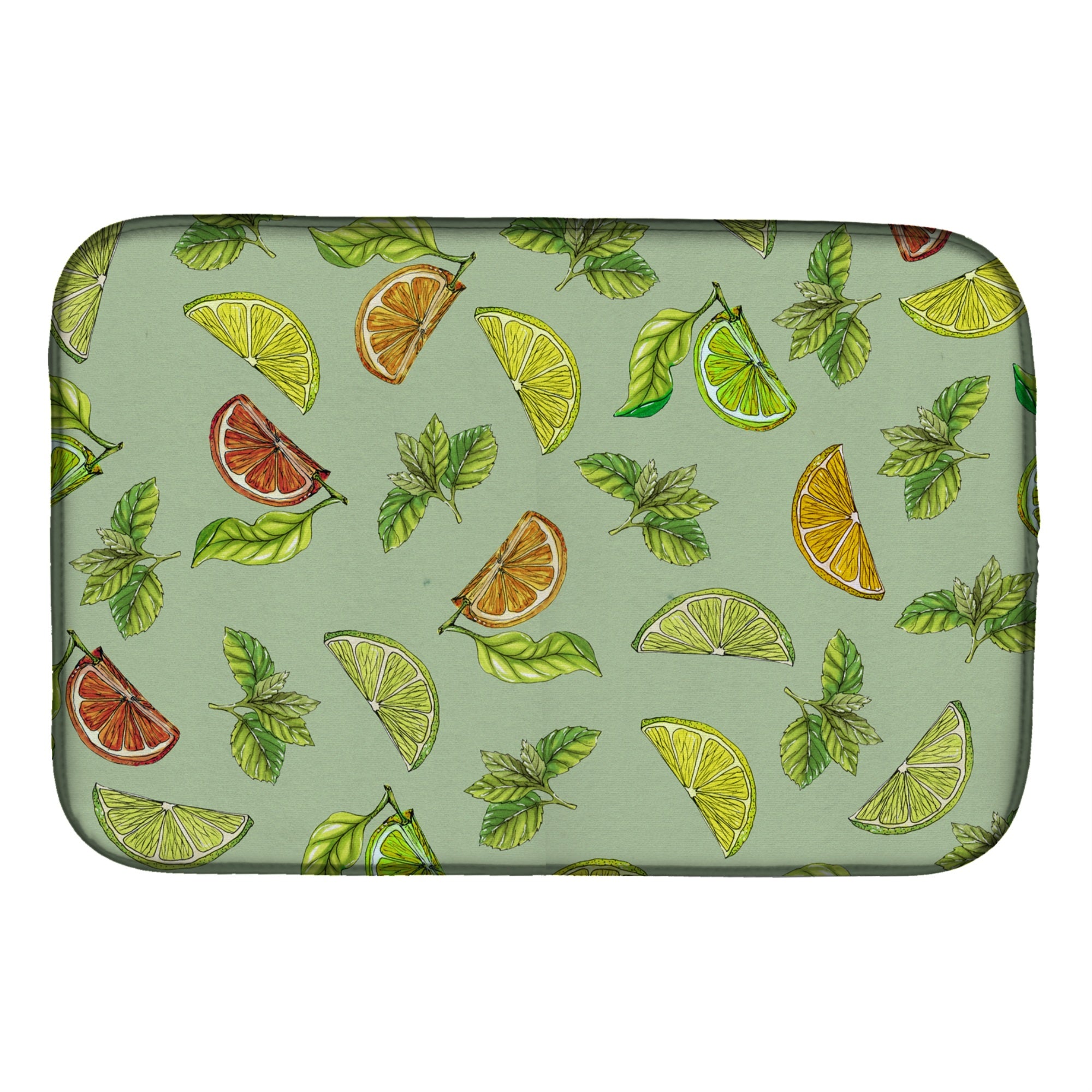 Caroline'S Treasures Lemons Dish Drying Mat, 14 X 21, Multicolor