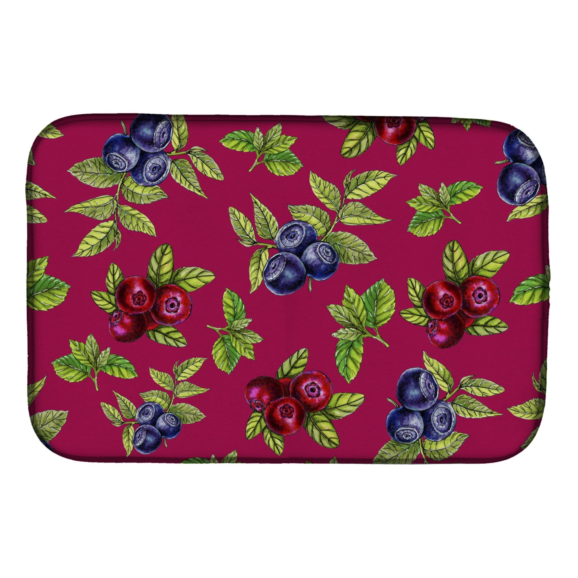 Caroline'S Treasures Berries Dish Drying Mat, 14 X 21