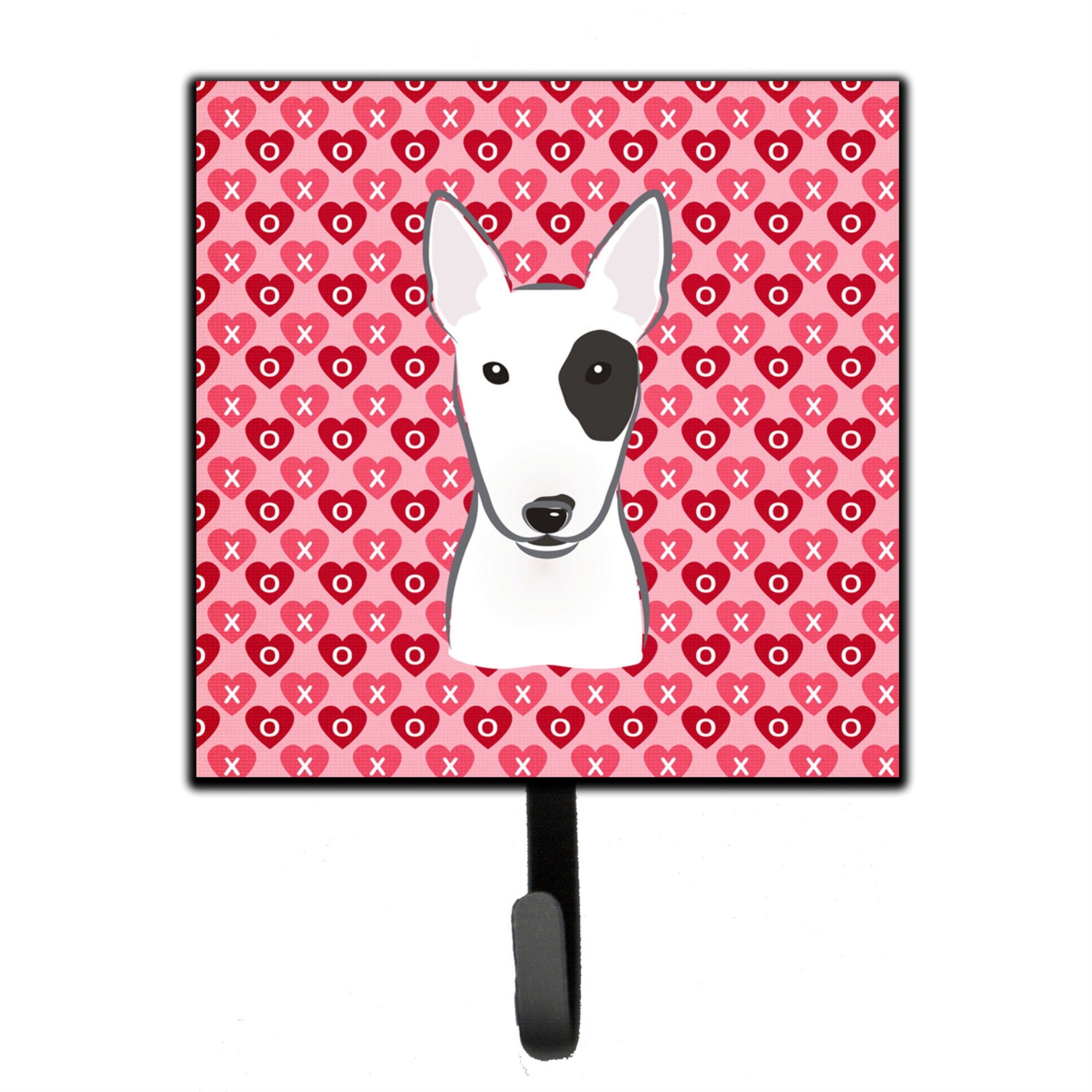 Caroline'S Treasures Bull Terrier Hearts Wall Hook, Small, Multicolor