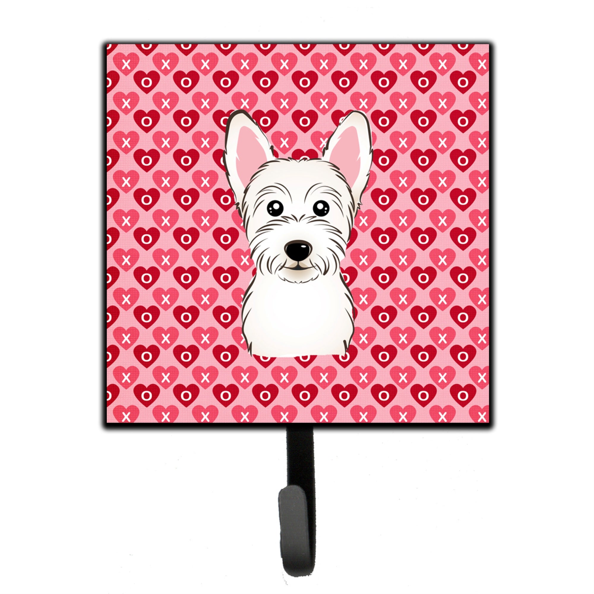 Caroline'S Treasures Westie Hearts Wall Hook, Small, Multicolor