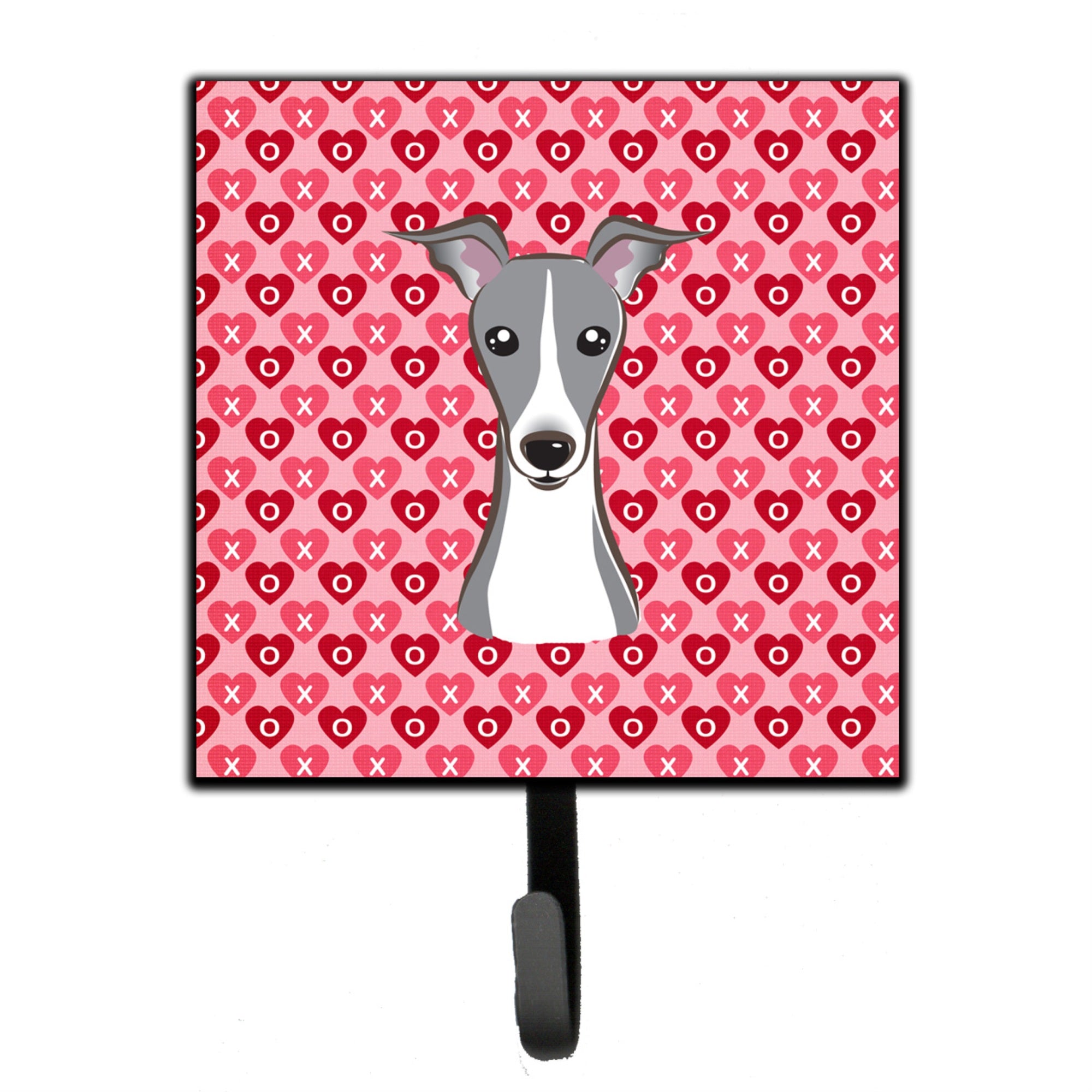 Caroline'S Treasures Italian Greyhound Hearts Wall Hook, Small, Multicolor