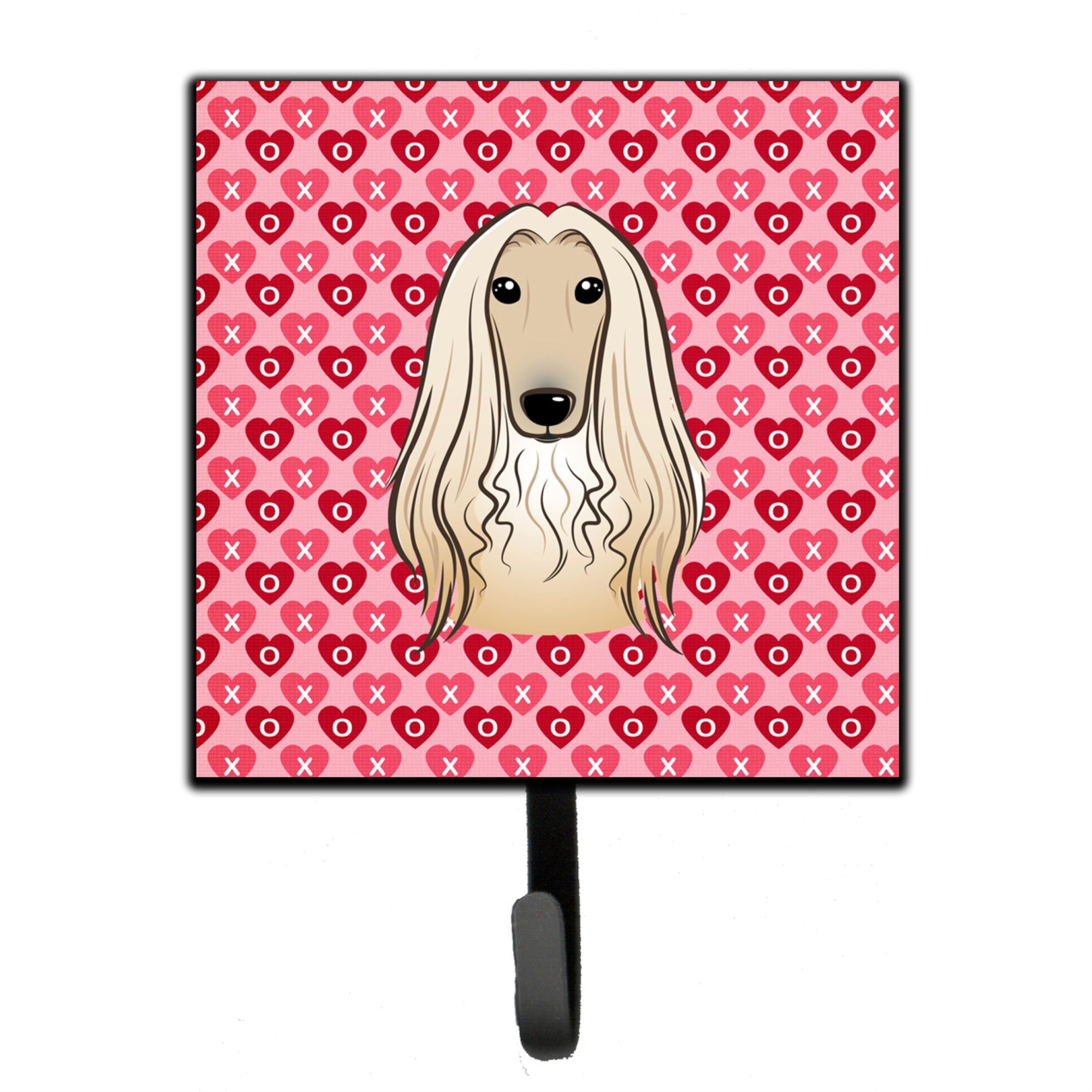Caroline'S Treasures Afghan Hound Hearts Wall Hook, Small, Multicolor