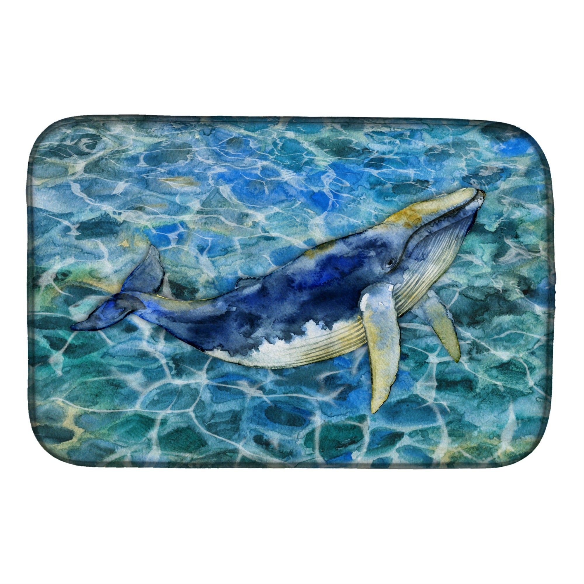 Caroline'S Treasures Humpback Whale Dish Drying Mat, 14 X 21