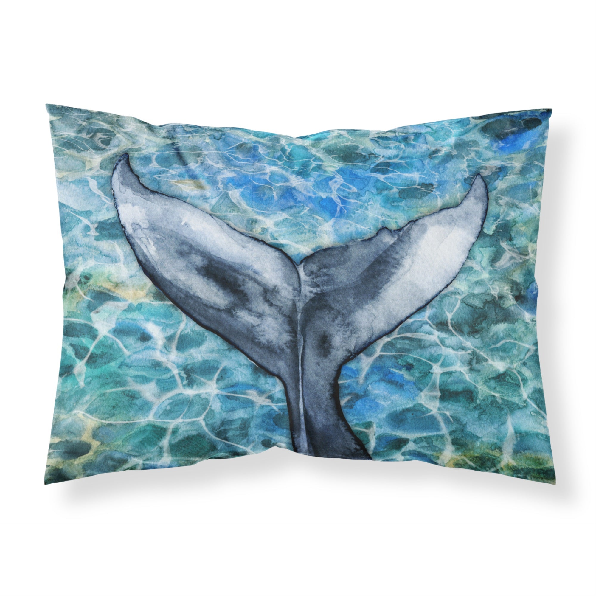 Caroline'S Treasures Whale Tail Pillowcase, Standard, Multicolor