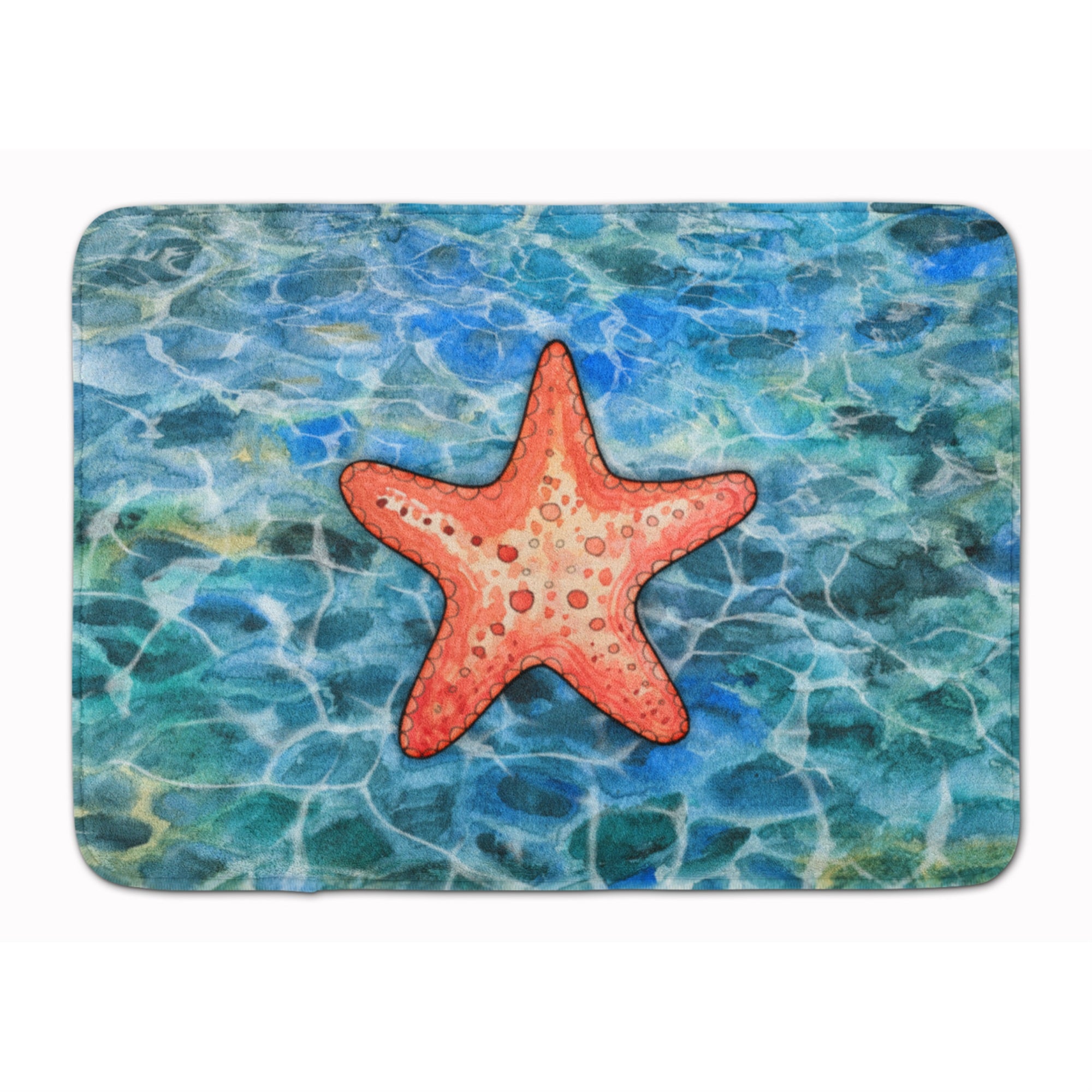 Caroline'S Treasures Starfish Floor Mat, 19 H X 27 W, Multicolor