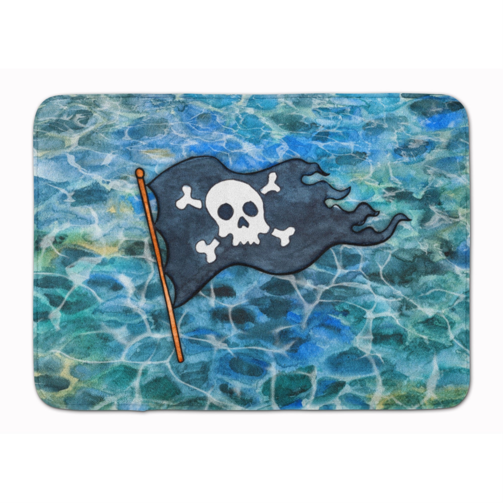 Caroline'S Treasures Pirate Flag Floor Mat, 19 H X 27 W, Multicolor