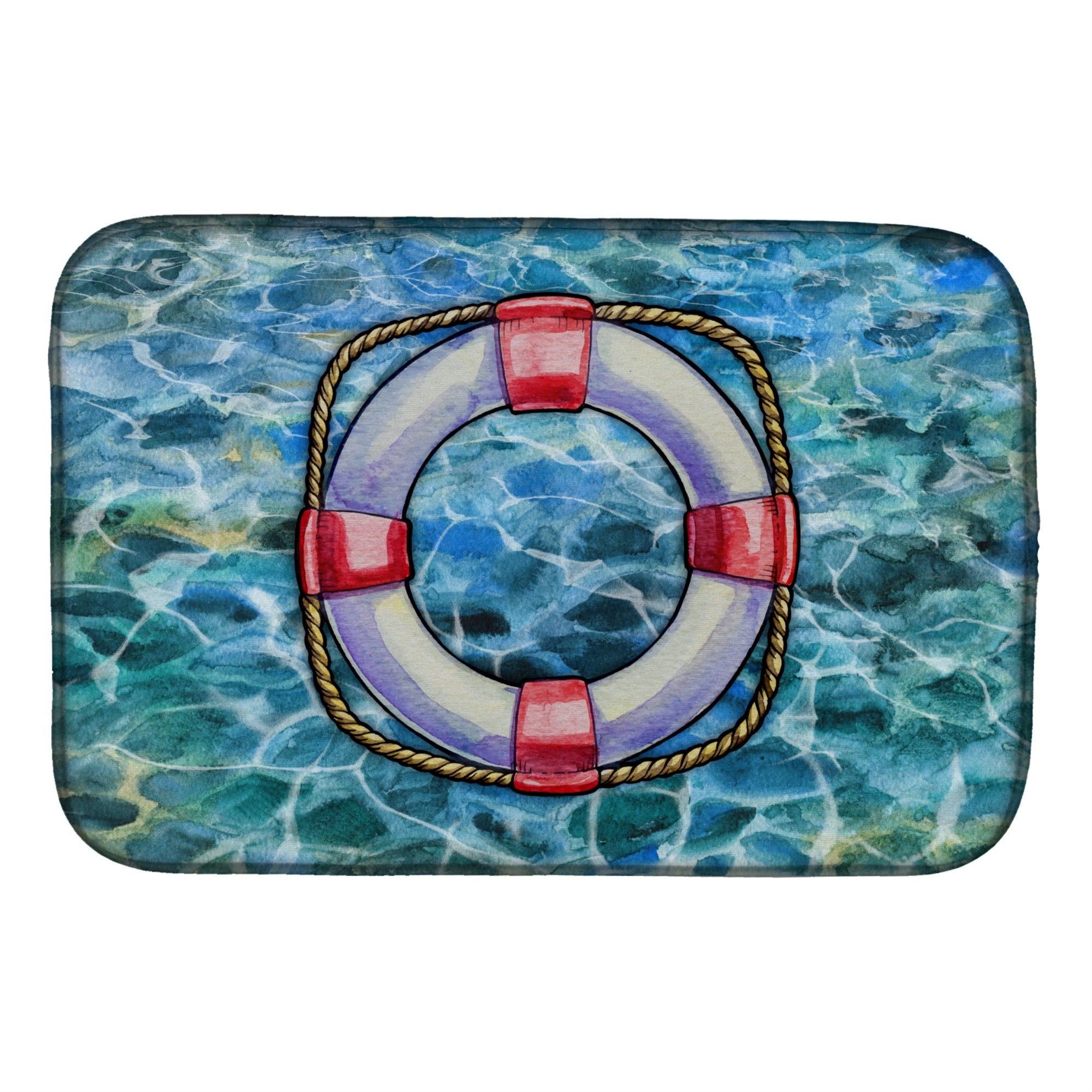 Caroline'S Treasures Life Saver Dish Drying Mat, 14 X 21, Multicolor