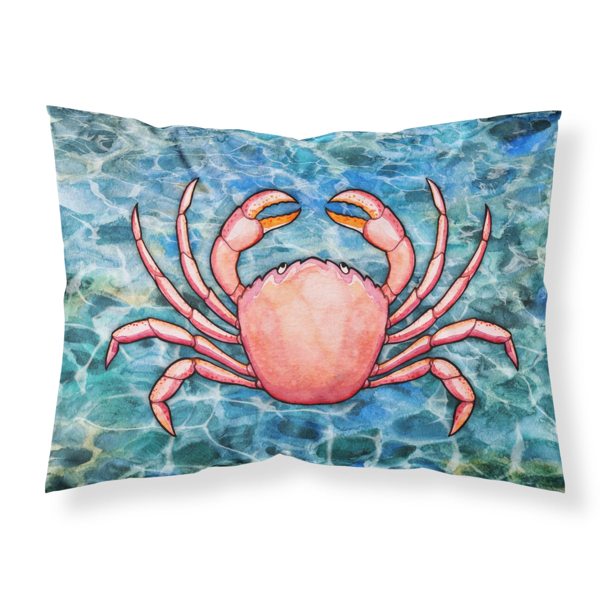 Caroline'S Treasures Crab Pillowcase, Standard, Multicolor