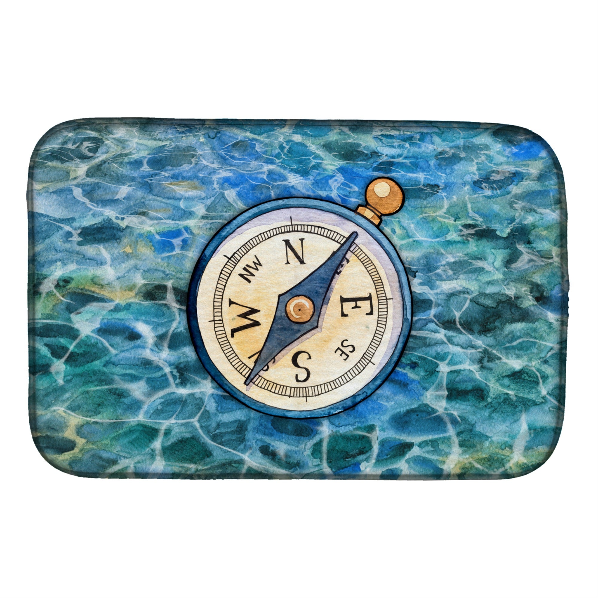 Caroline'S Treasures Compass Dish Drying Mat, 14 X 21, Multicolor