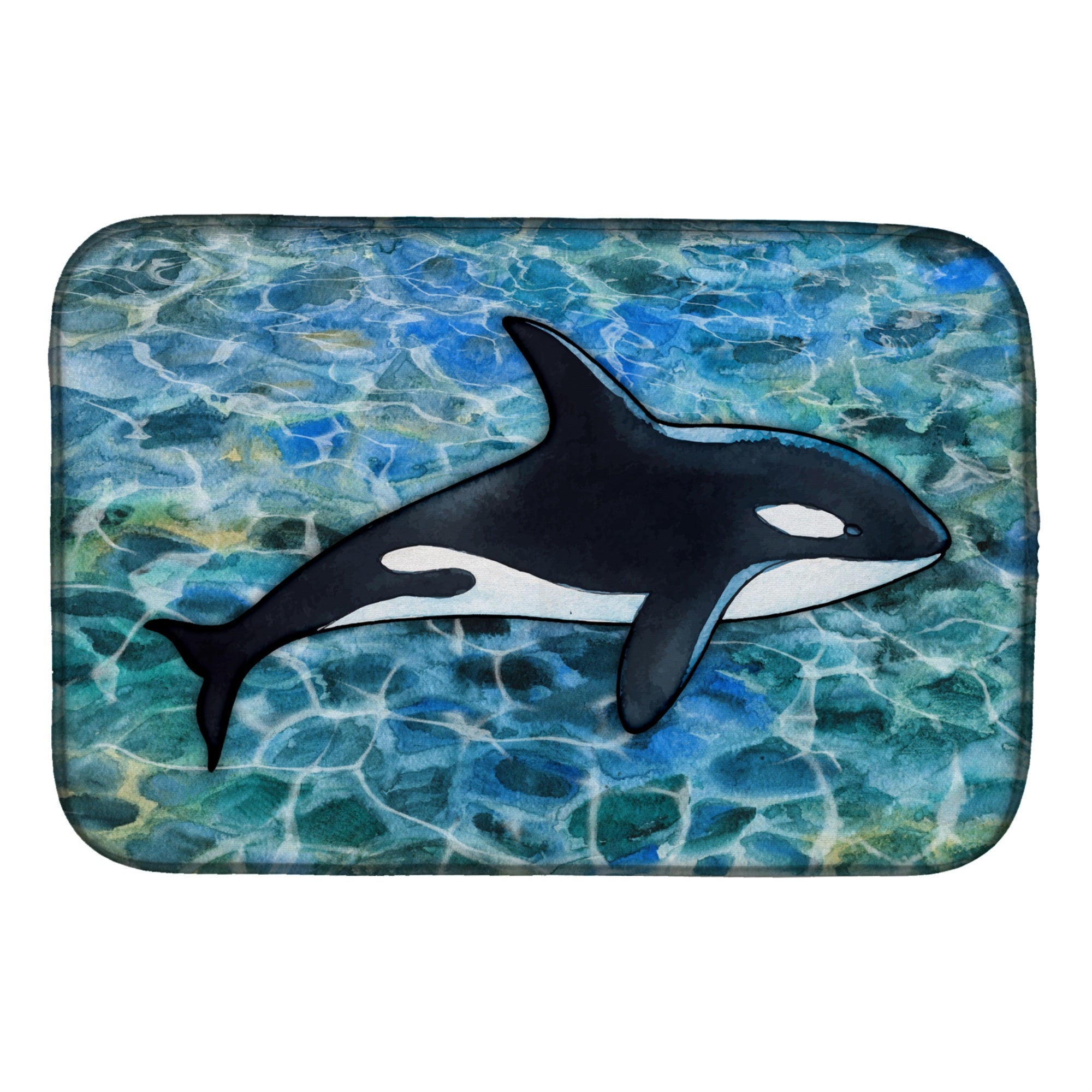 Caroline'S Treasures Killer Whale Orca Dish Drying Mat, 14 X 21