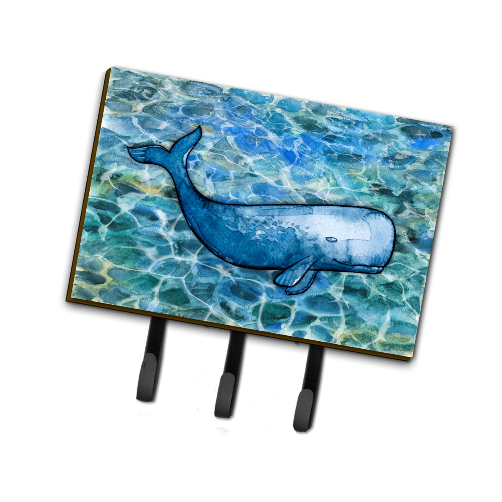 Caroline'S Treasures Sperm Whale Cachalot Wall Hook, Triple, Multicolor