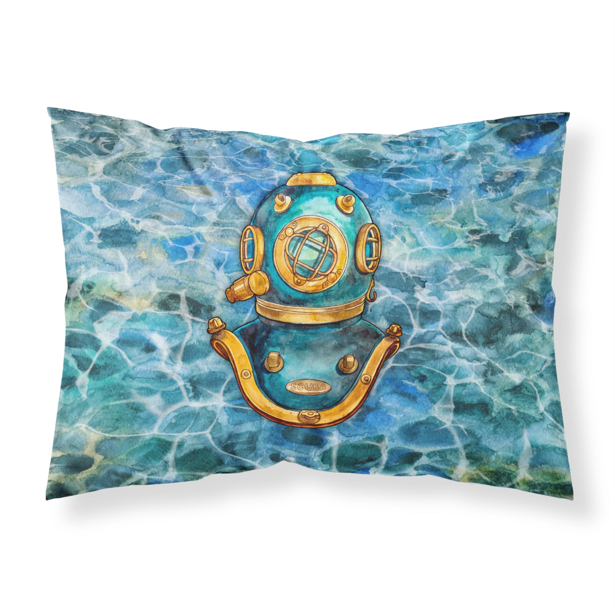 Caroline'S Treasures Deep Sea Diving Helmet Pillowcase, Standard, Multicolor