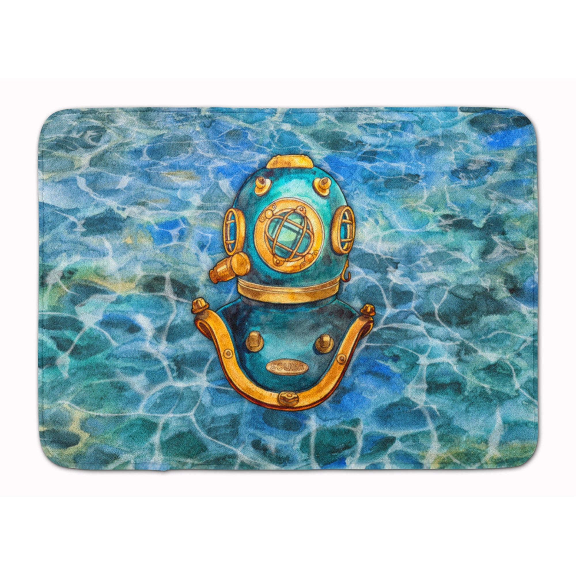 Caroline'S Treasures Deep Sea Diving Helmet Floor Mat, 19 H X 27 W, Multicolor