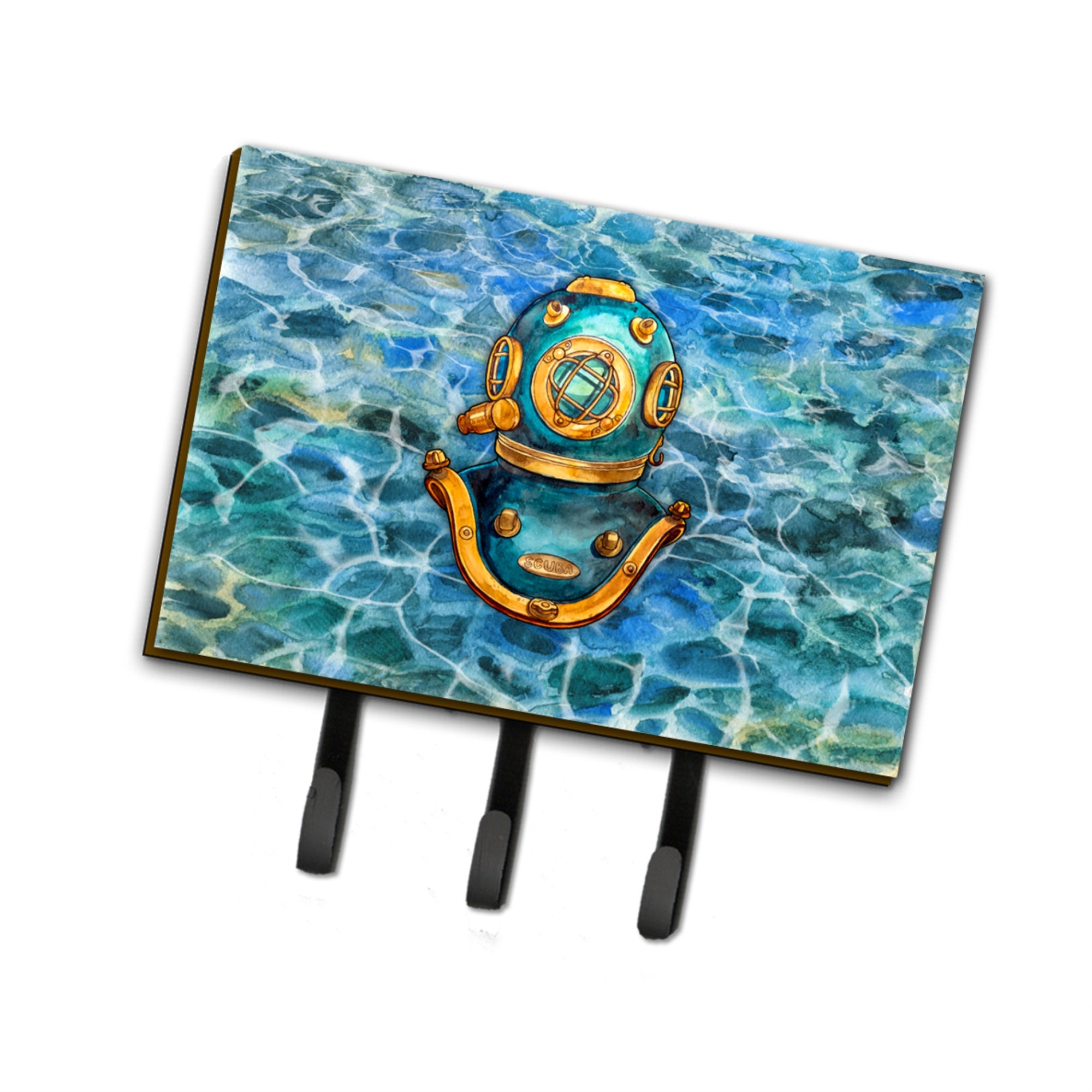 Caroline'S Treasures Deep Sea Diving Helmet Wall Hook, Triple