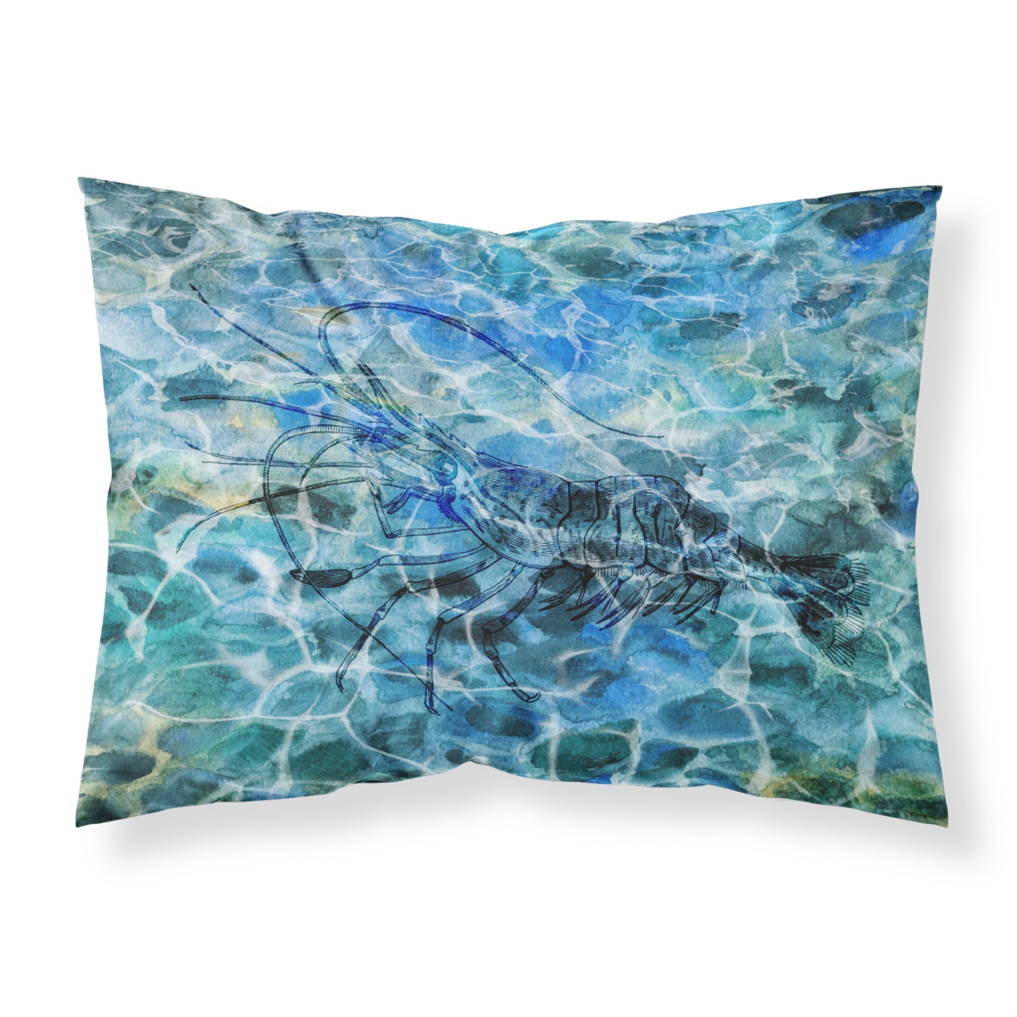 Caroline'S Treasures Shrimp Under Water Pillowcase, Standard, Multicolor