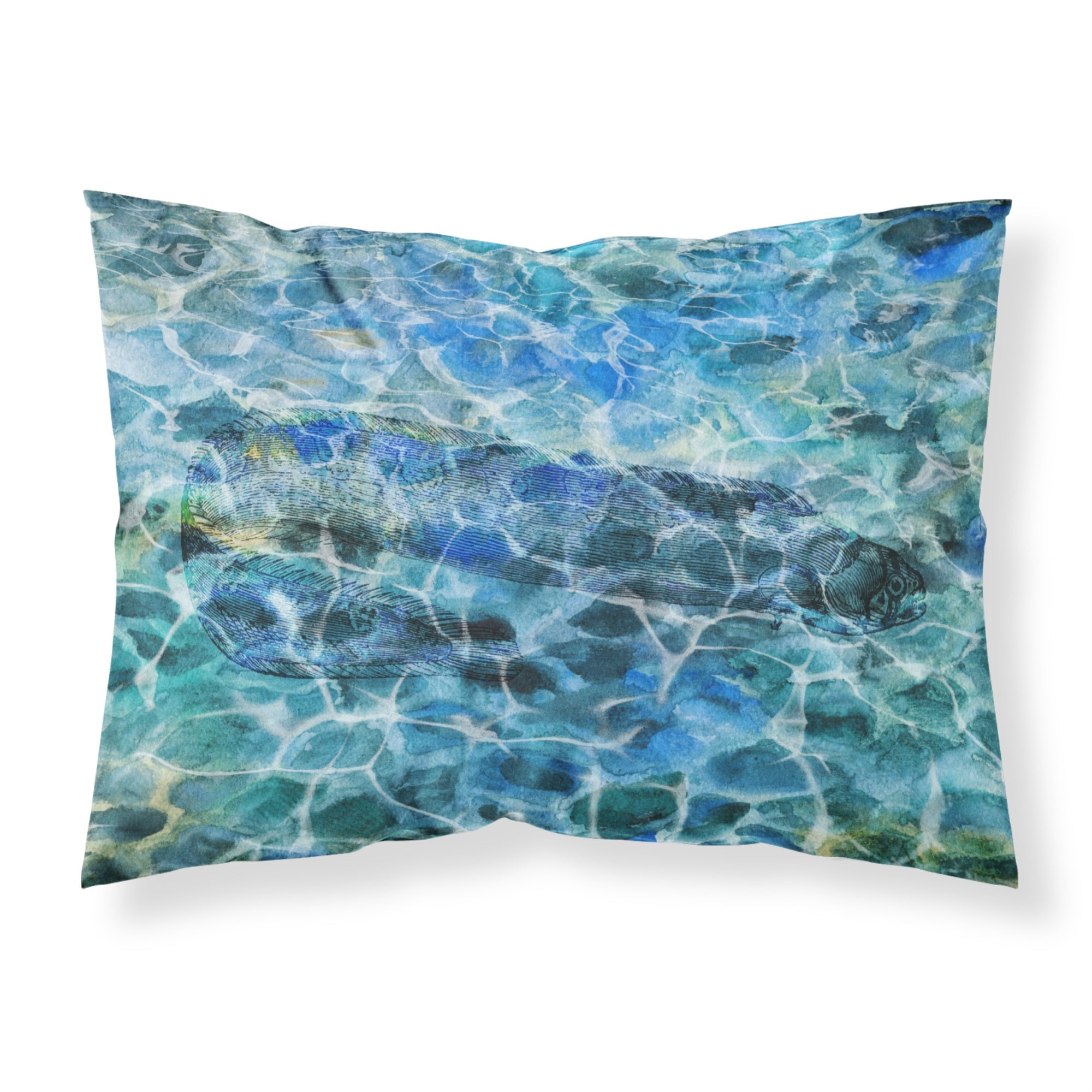 Caroline'S Treasures Eel Under Water Pillowcase, Standard, Multicolor