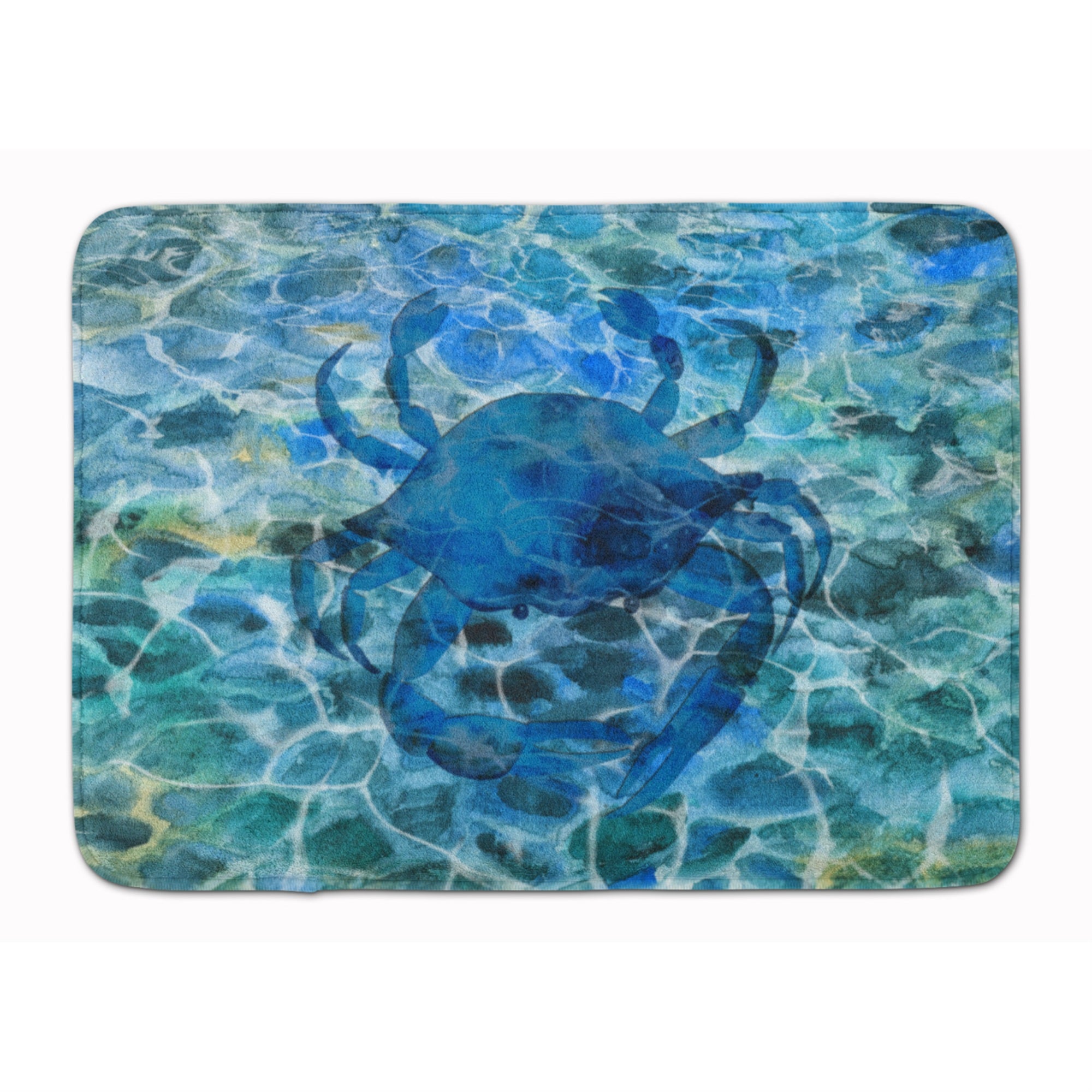Caroline'S Treasures Blue Crab Under Water Floor Mat, 19 H X 27 W, Multicolor