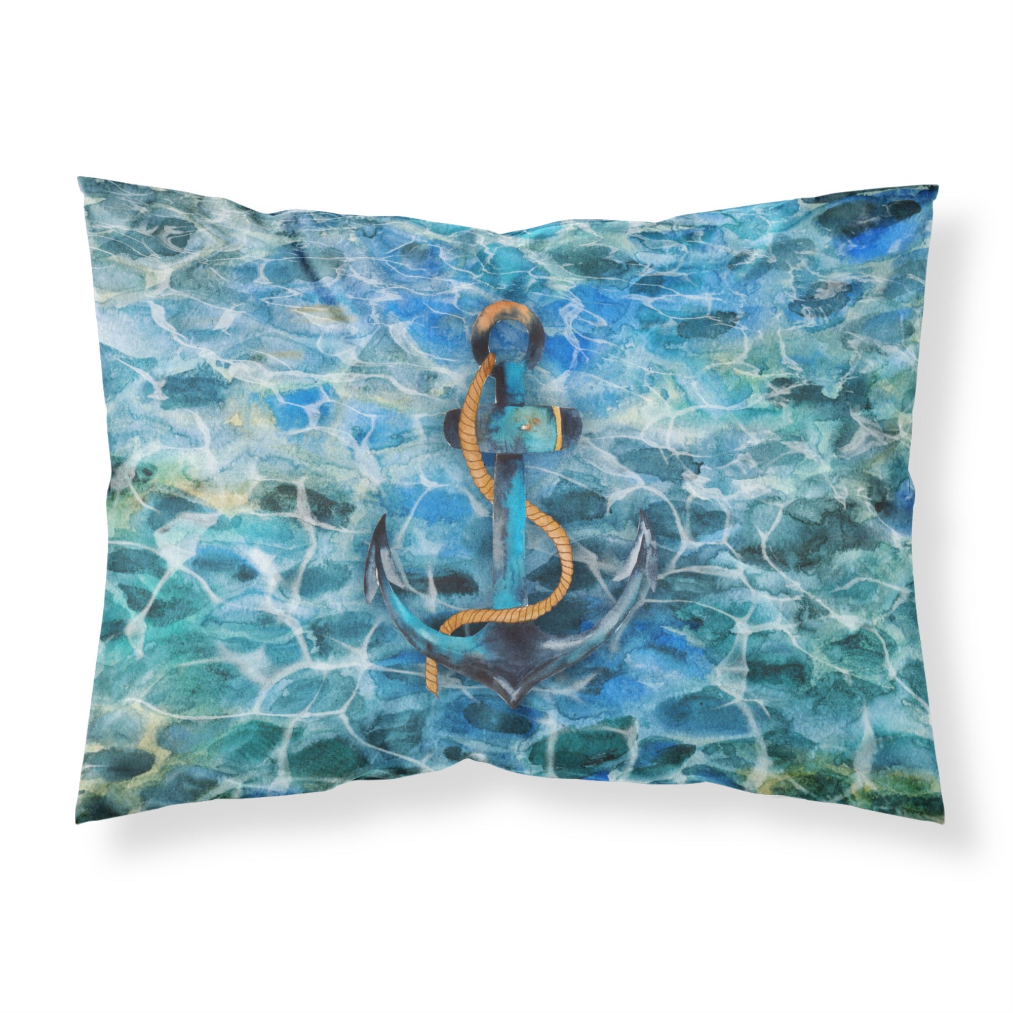 Caroline'S Treasures Anchor And Rope Pillowcase, Standard, Multicolor