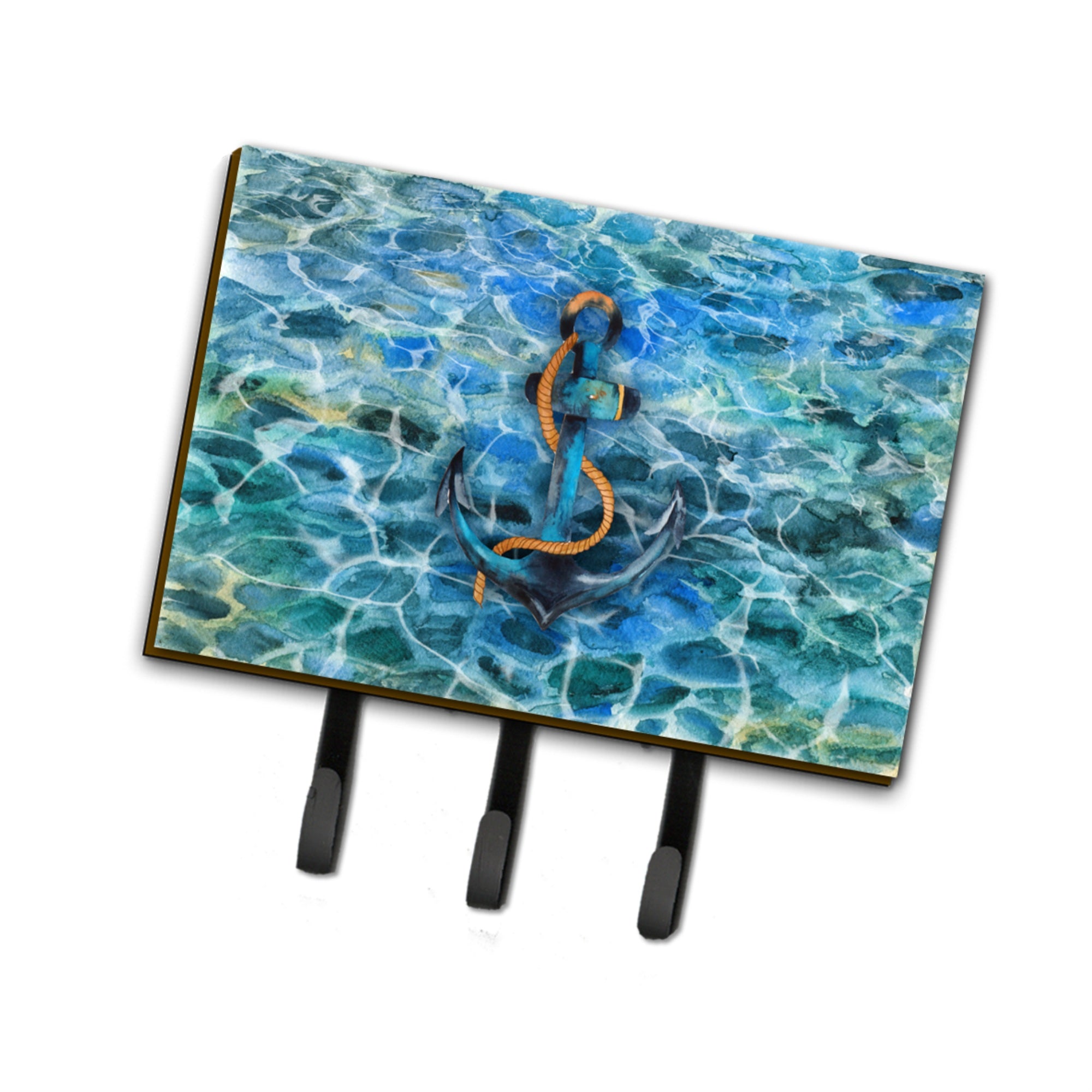 Caroline'S Treasures Anchor And Rope Wall Hook, Triple, Multicolor
