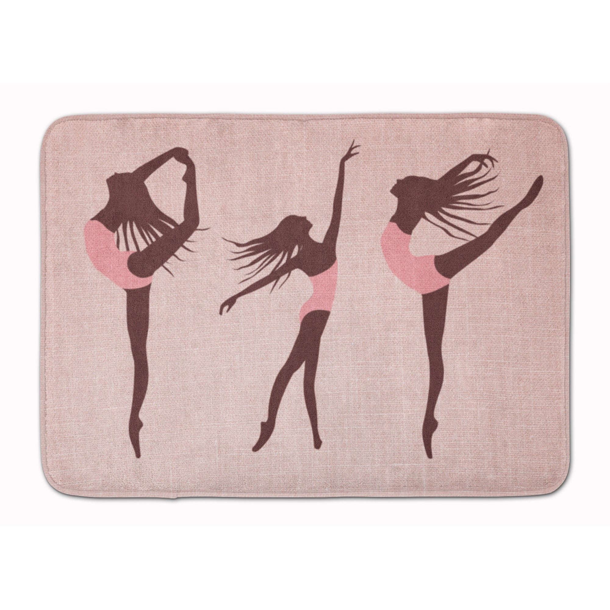 Caroline'S Treasures Dancers Linen Pink Floor Mat, 19 H X 27 W, Multicolor